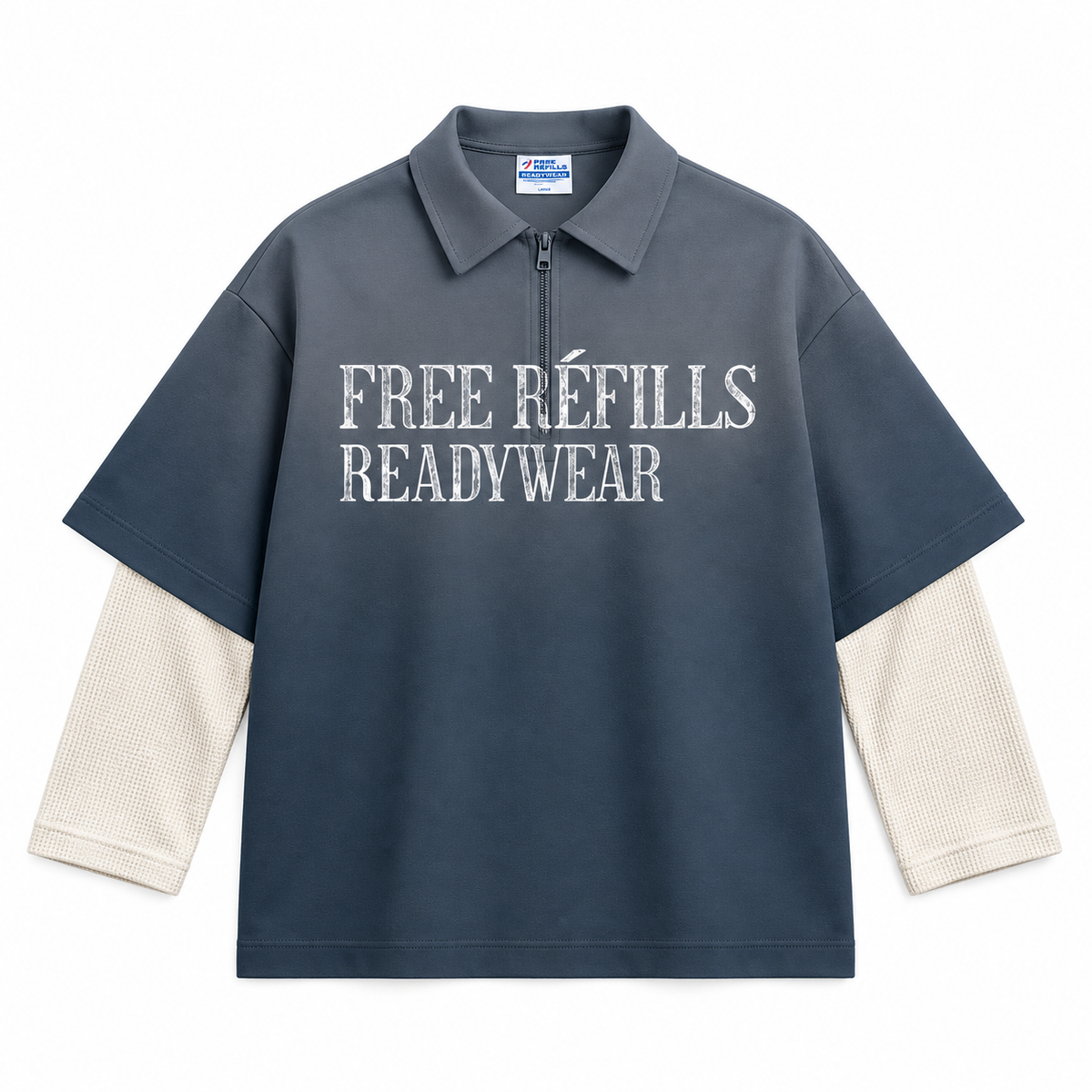 Sun Faded Quarter Zip - Navy