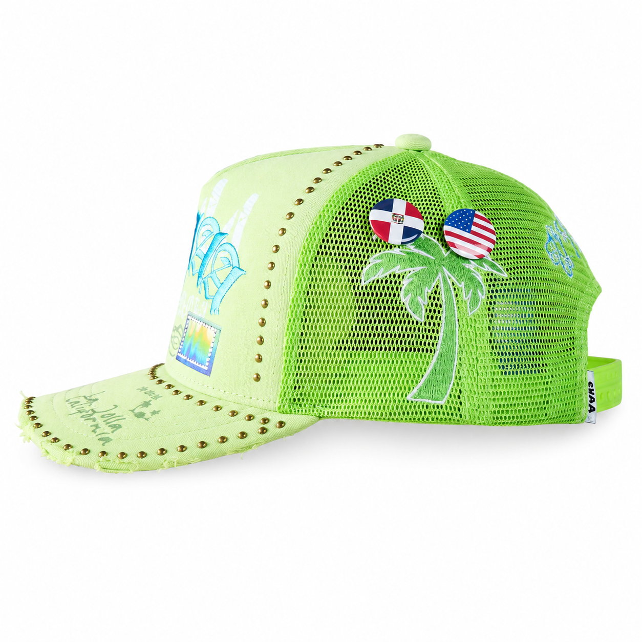 Wave Trucker Hat - Green