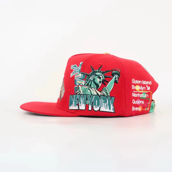 Bacon Egg and Cheese Strap Back - Red