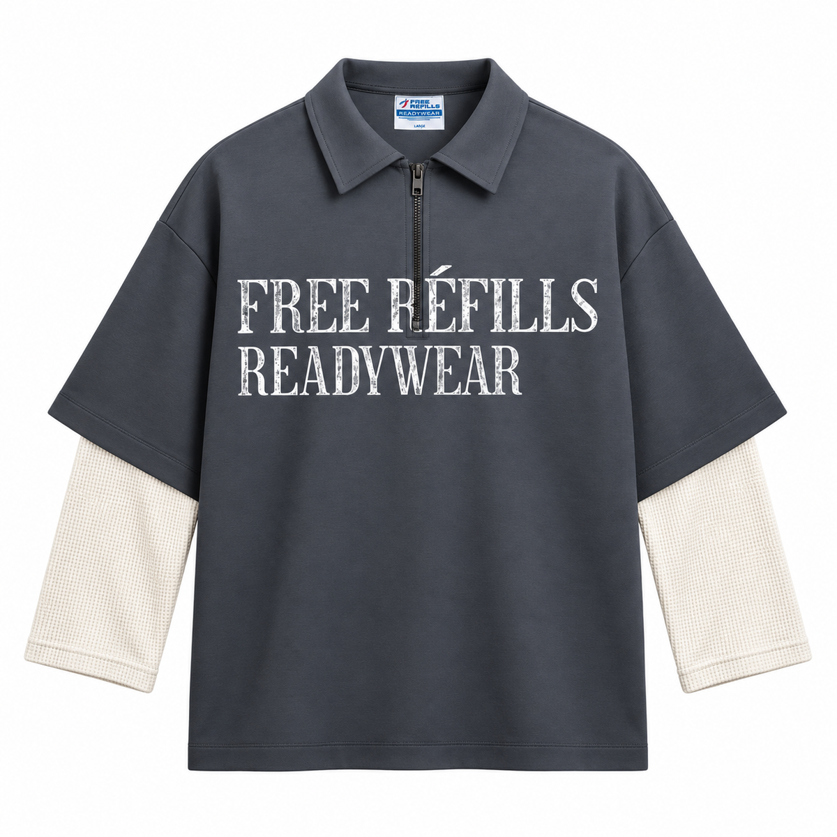 Sun Faded Quarter Zip - Black