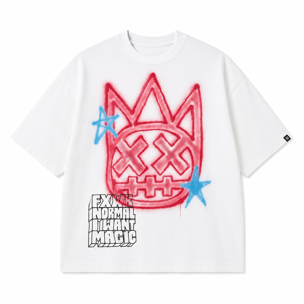 Airbrushed - T-Shirt - White
