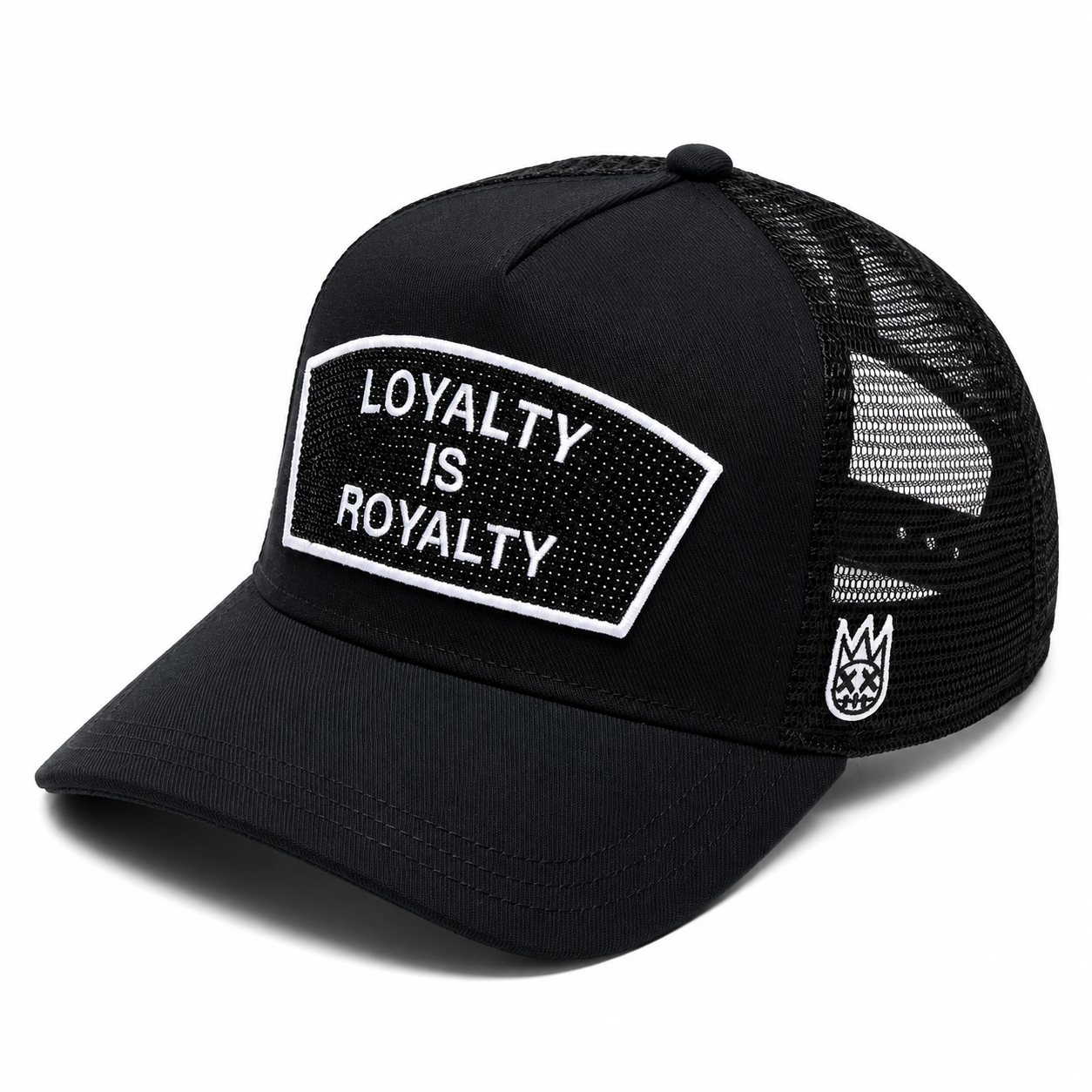 Loyalty Is Royalty Mesh Back Trucker Hat - Black