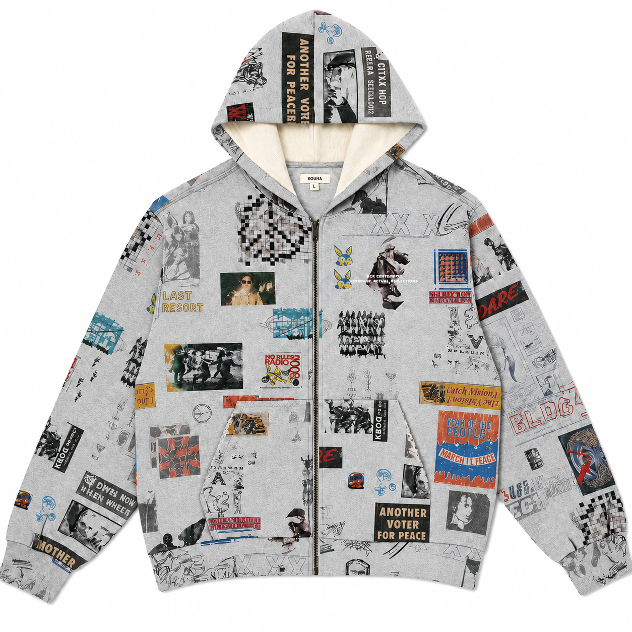 Construction Hoodie - Heather Grey