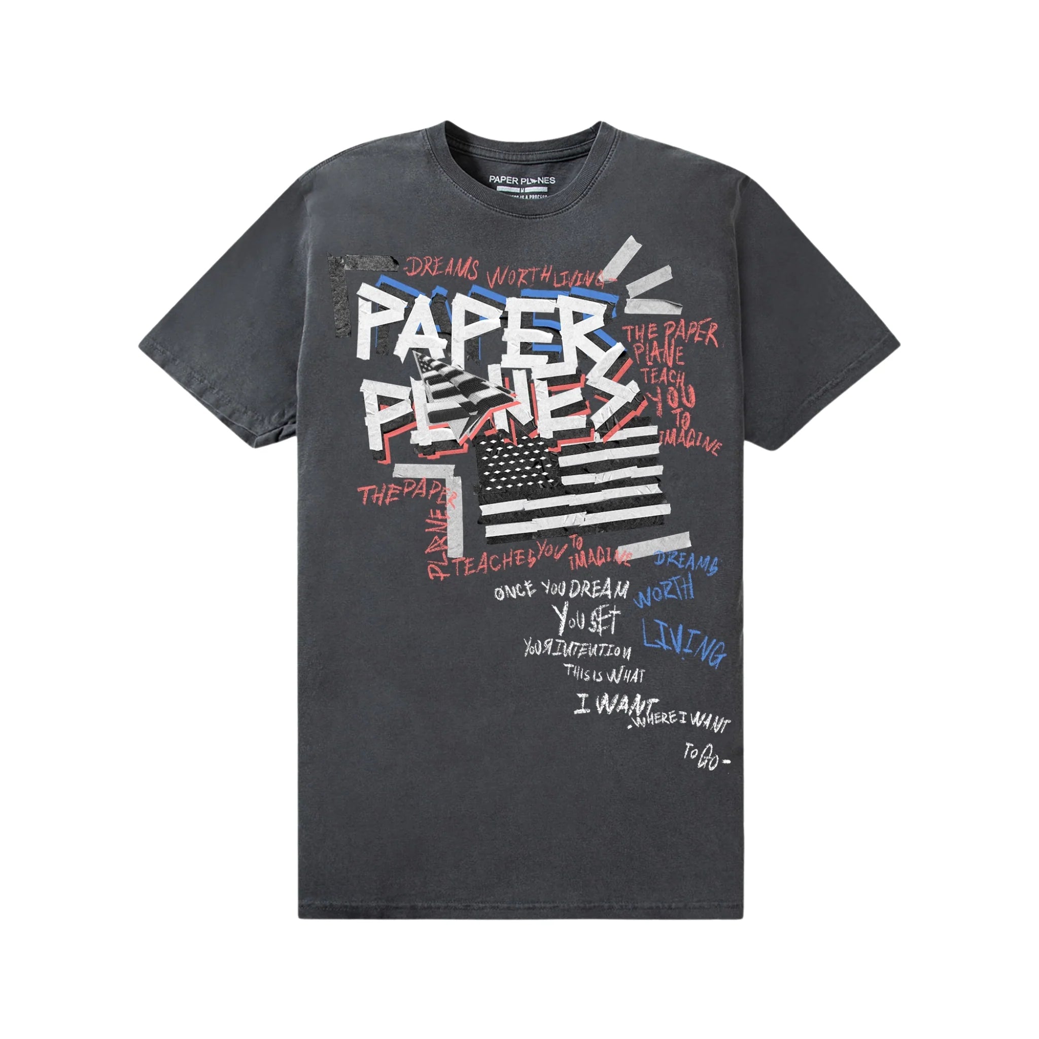 Collage T-Shirt - Washed Black