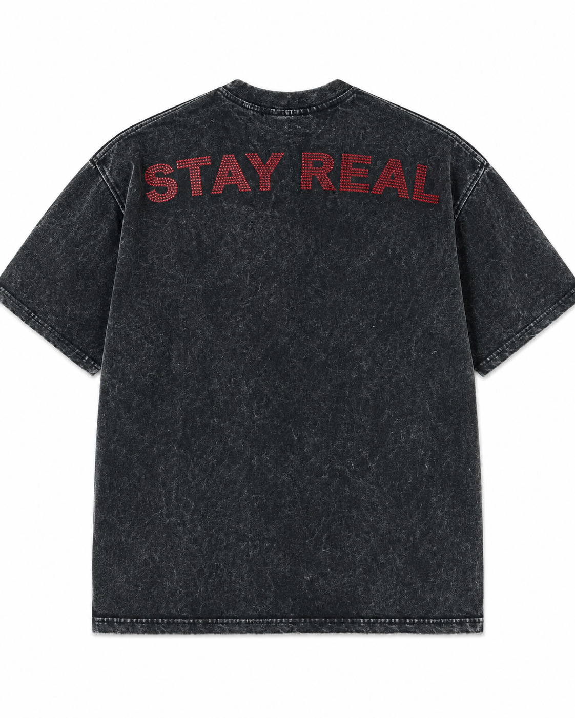 Saint Stay Real - T-Shirt - Black