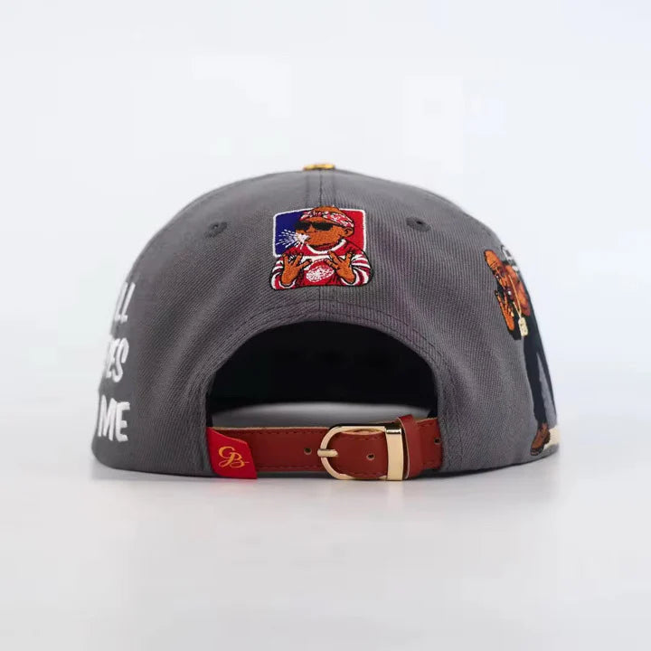 Thug Life Strap Back - Grey