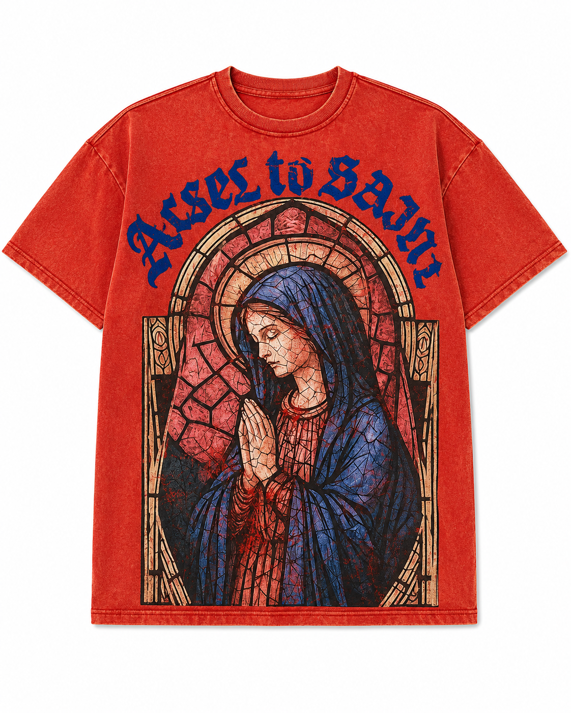 Rebel To Saint - T-Shirt - Red