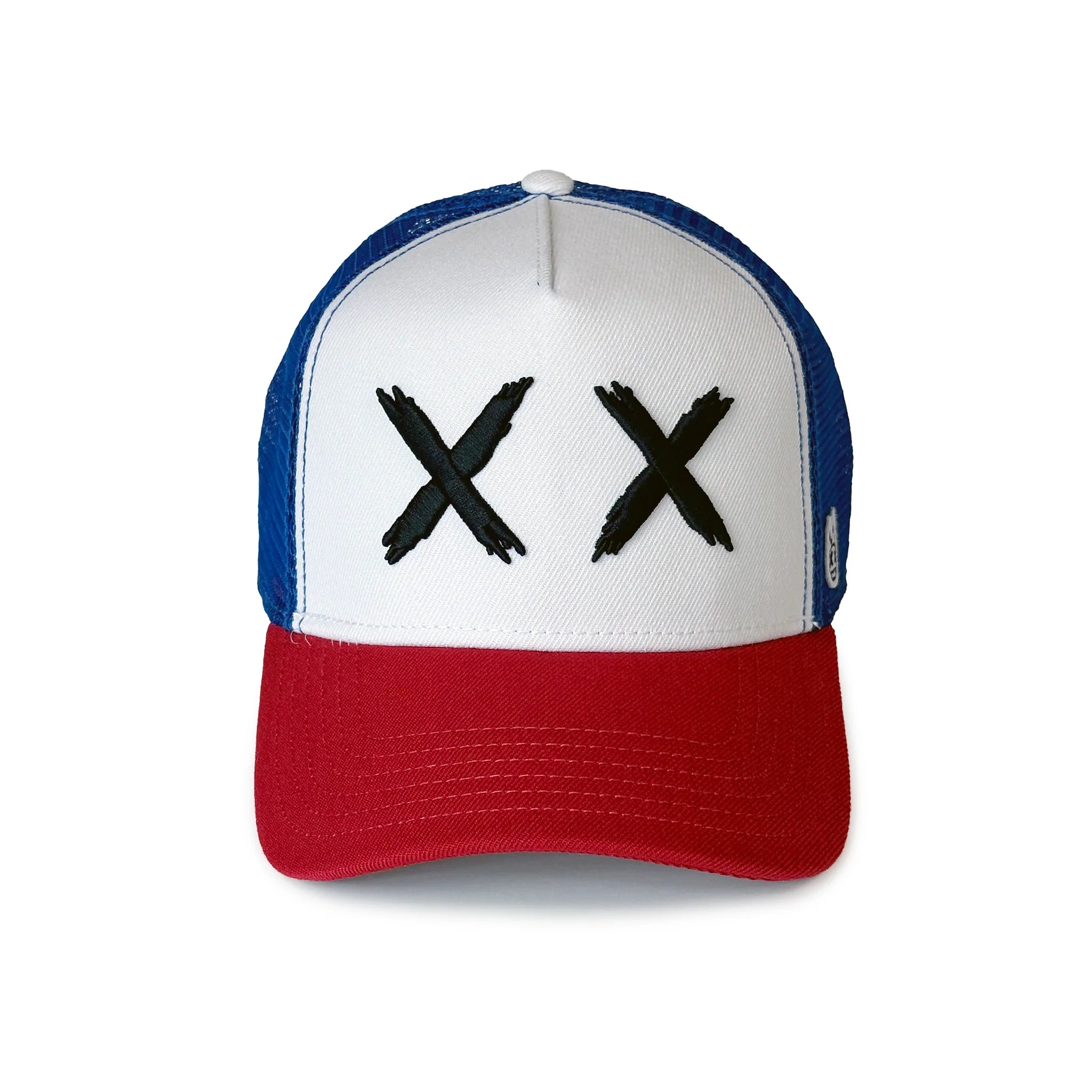 XX Visor Royal Mesh Trucker - White/Red