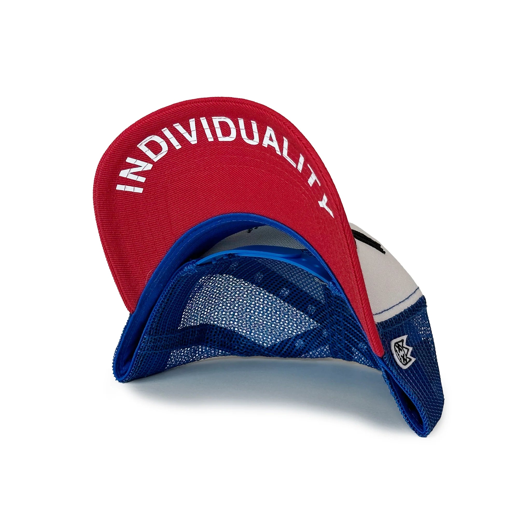 XX Visor Royal Mesh Trucker - White/Red