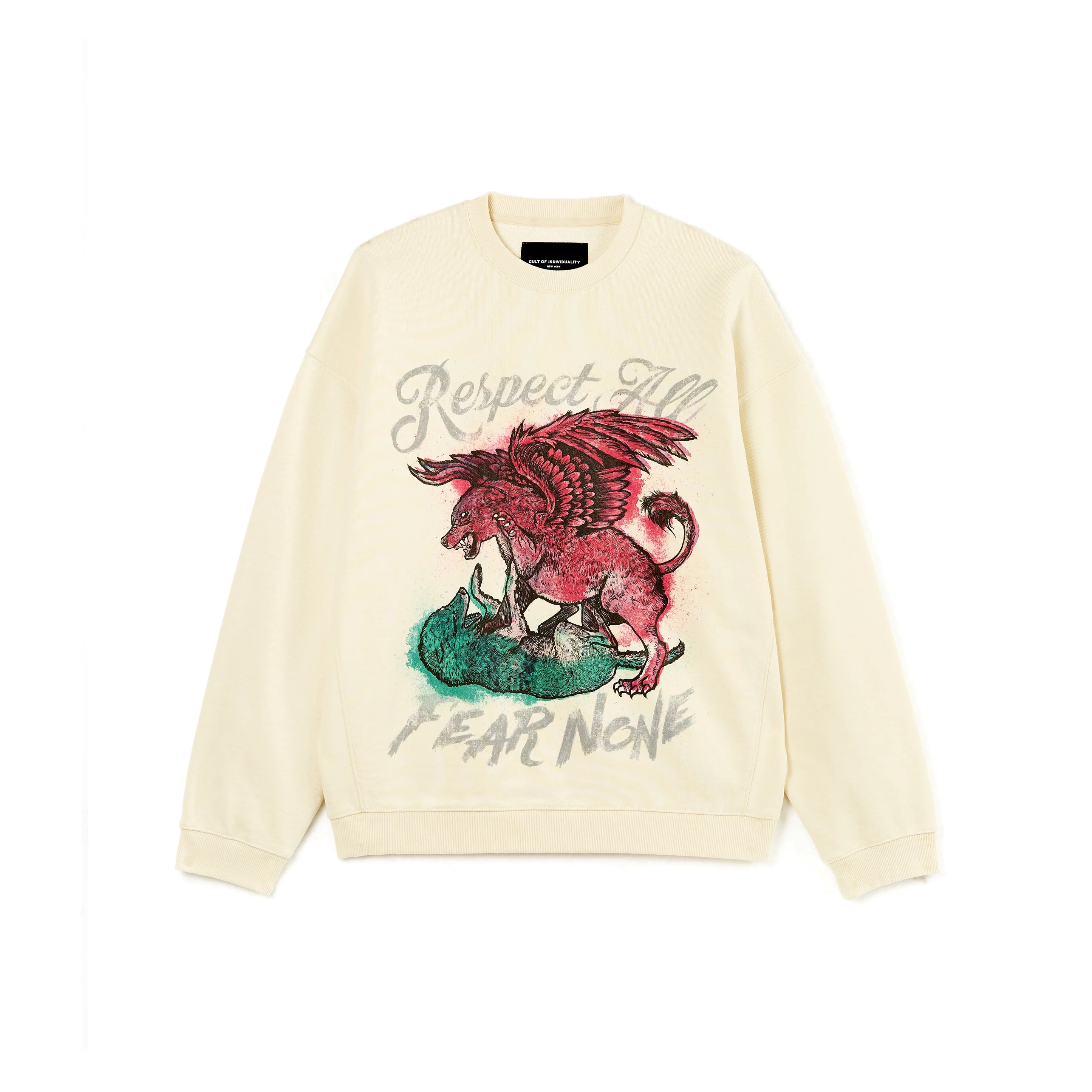 Respect All Crewneck - Winter White