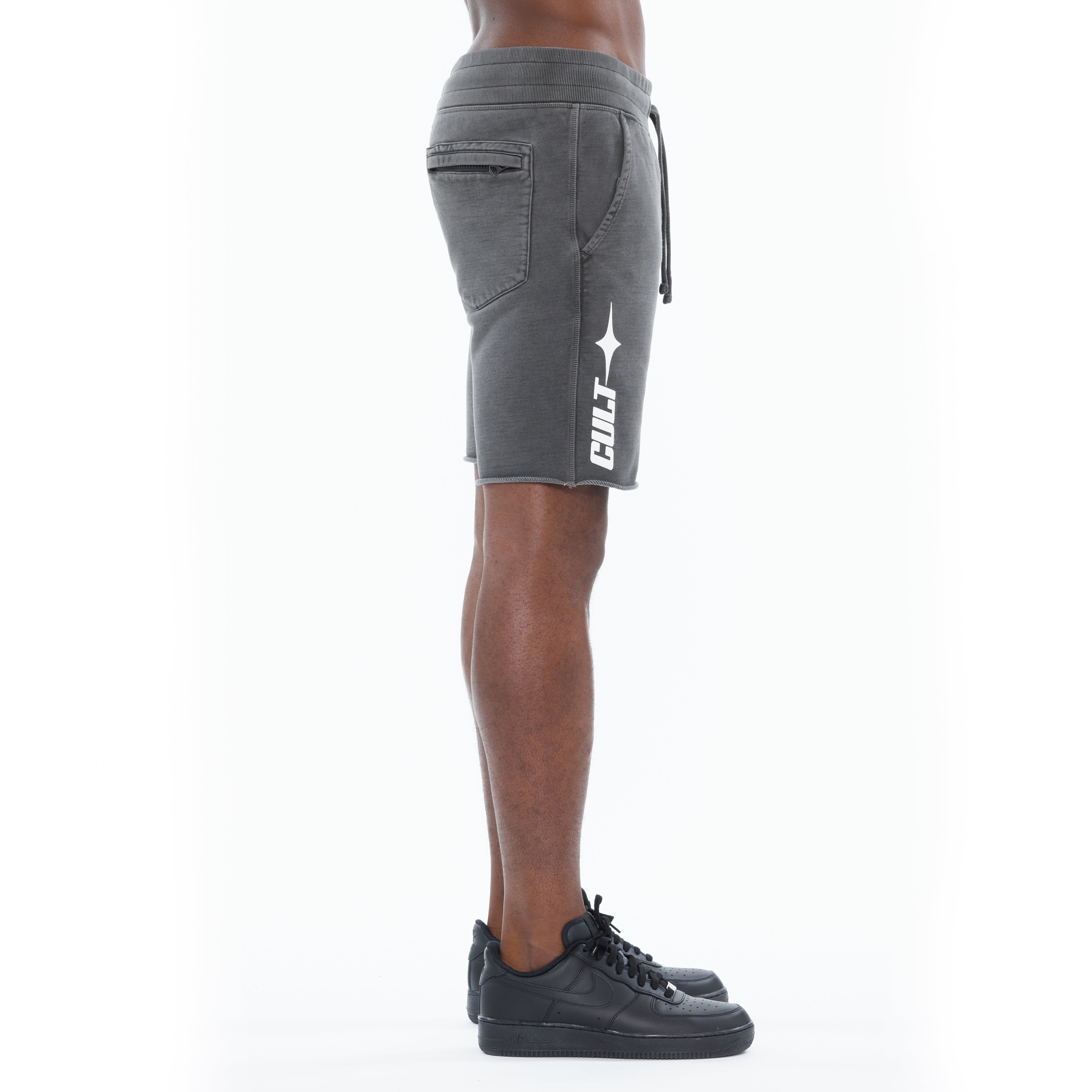 Cult's French Terry Sweatshorts in Steel
