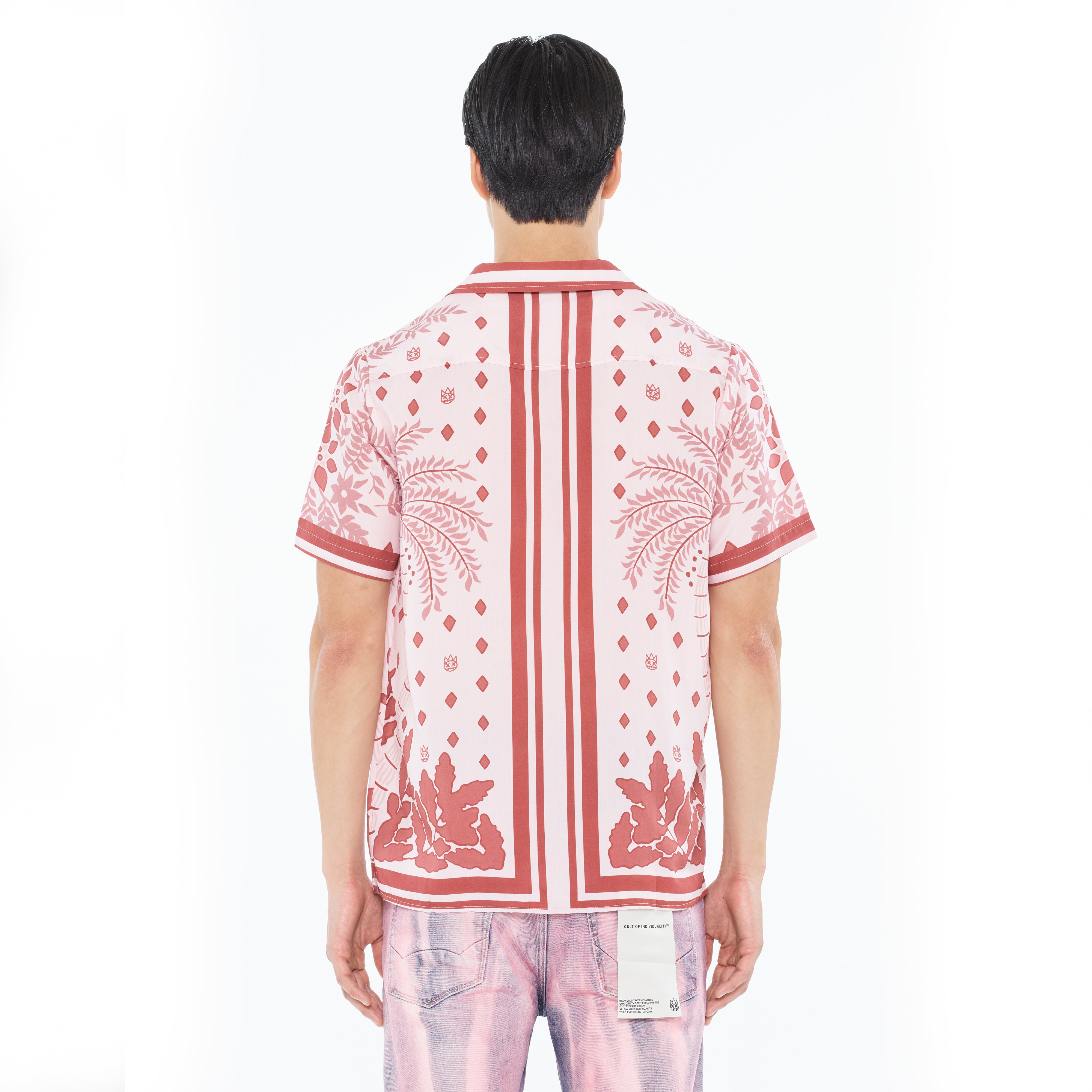Cult's Cuban Short Sleeve Woven Shirt in Retro