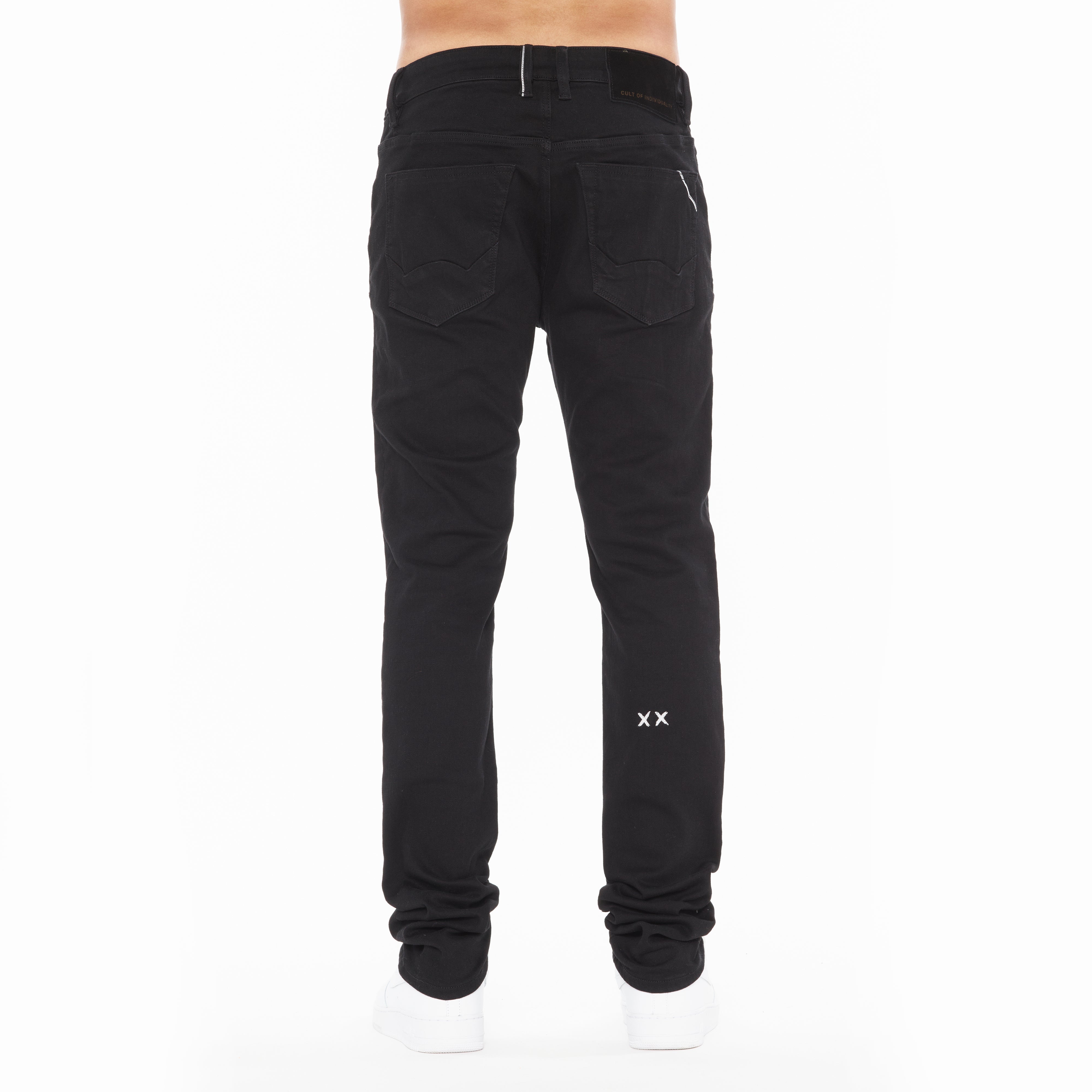 ROCKER SLIM STRAIGHT 36" INSEAM JEANS IN BLACK