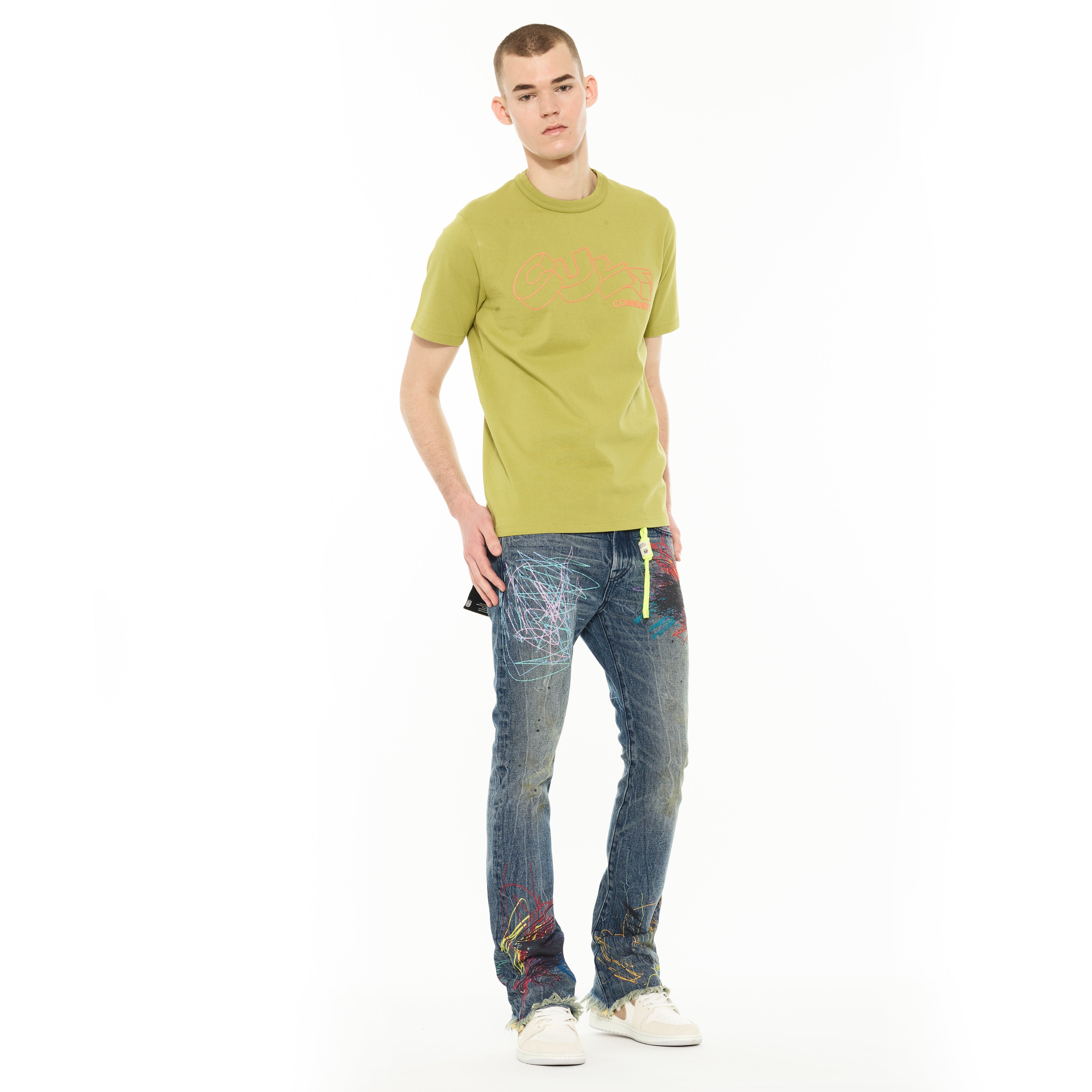 Cult's Lenny Bootcut 603 Jeans in Scribble