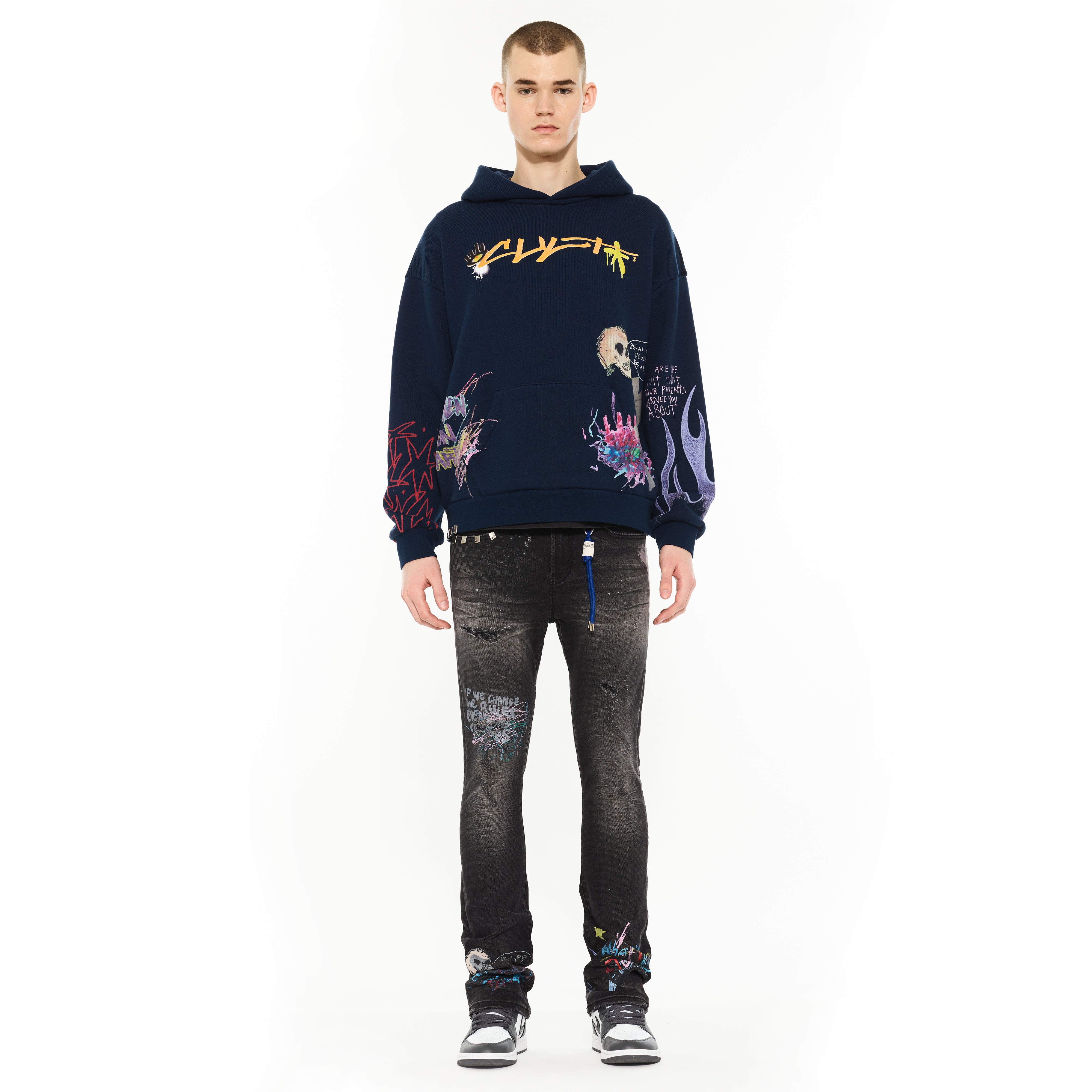 Cult's Pullover Novelty Hoody in Black
