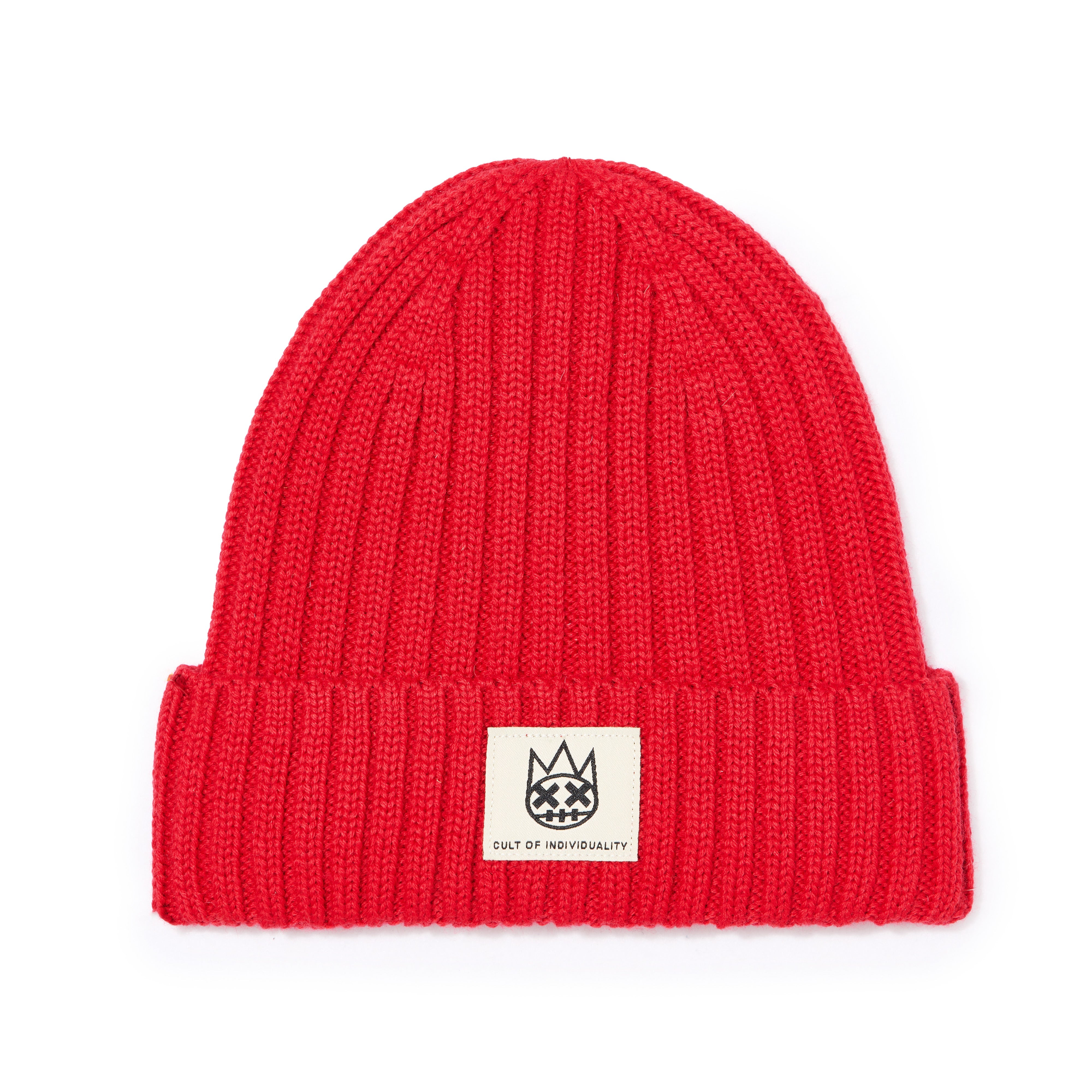 Cult's Knit Hat in Rouge Red