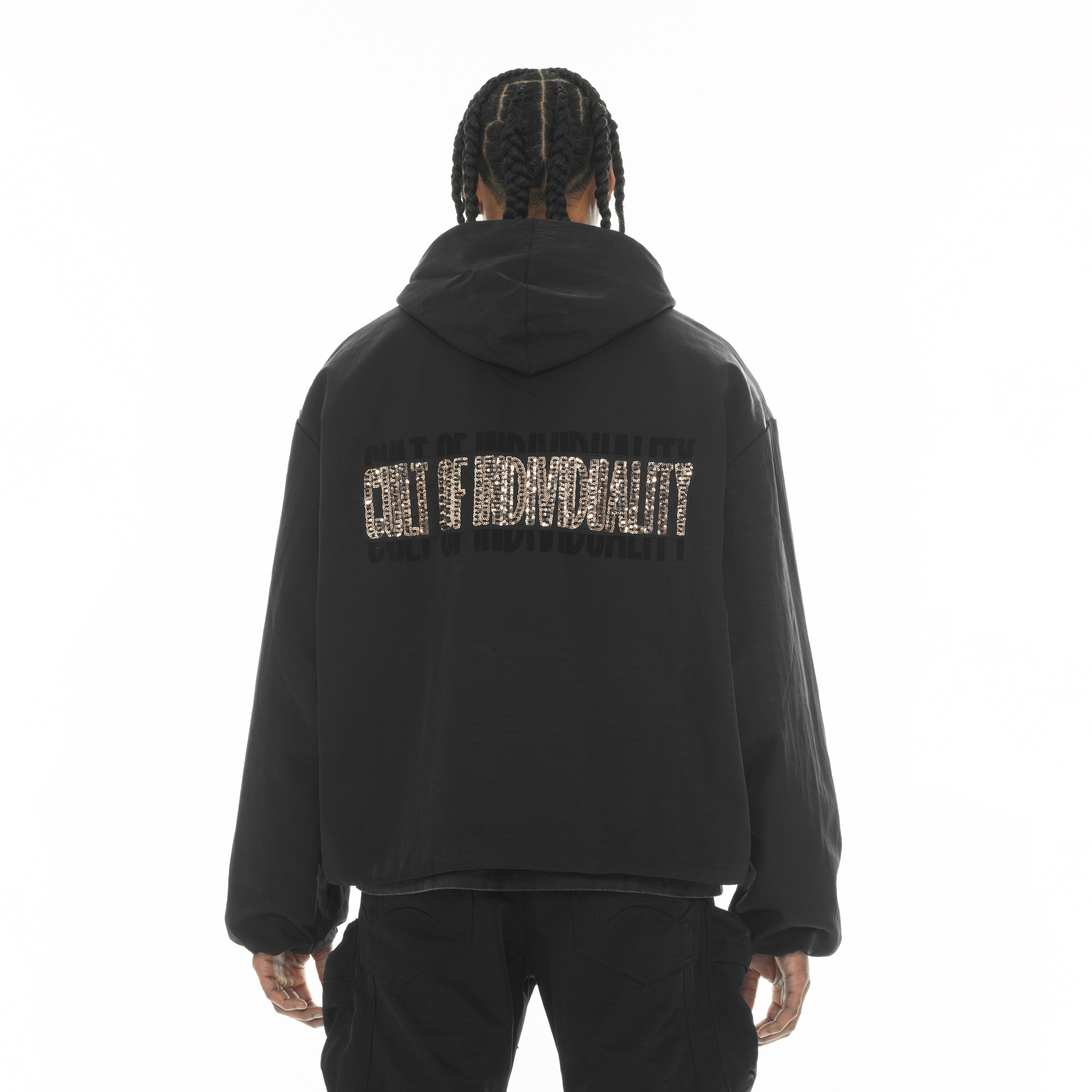 Coaches Jacket - Black Nylon