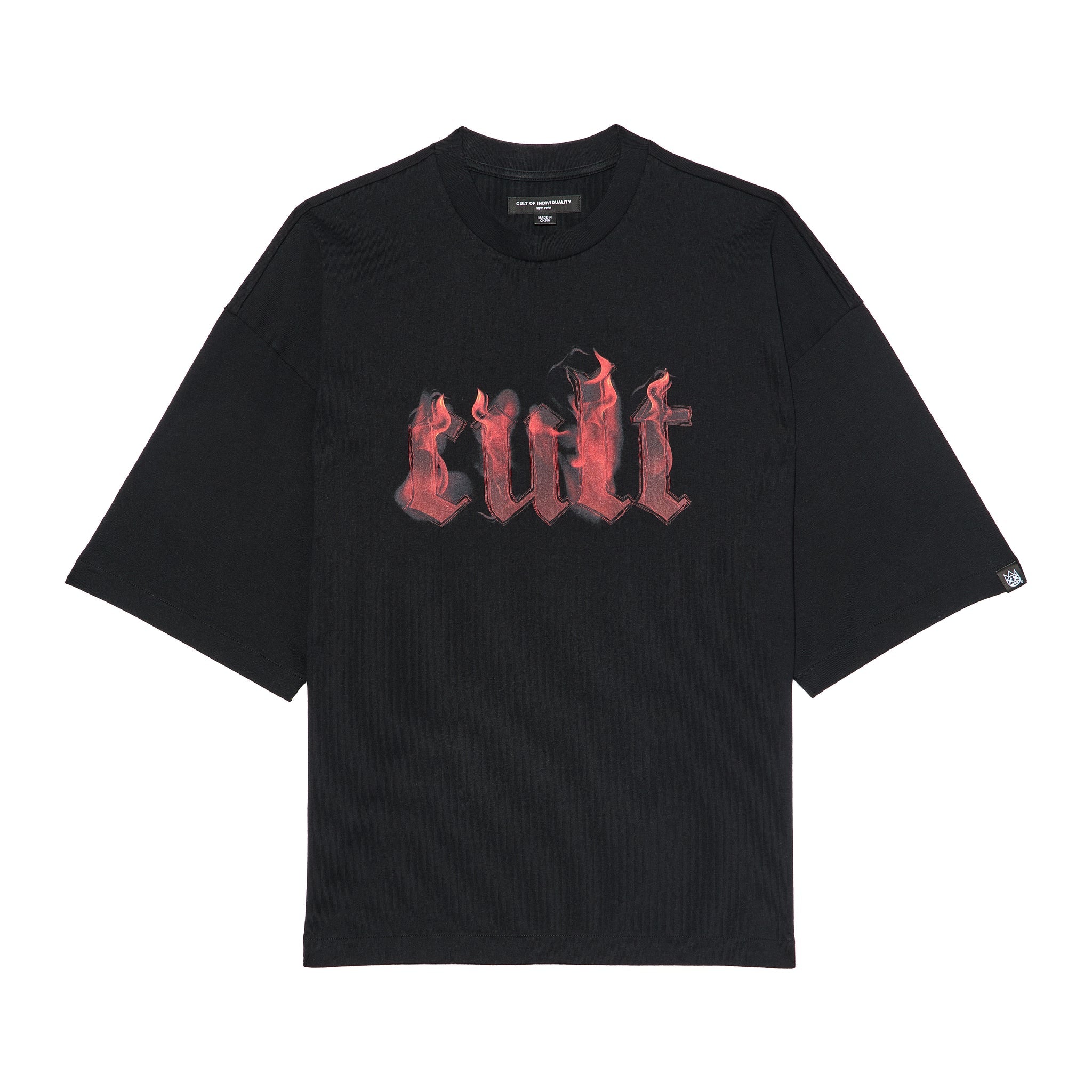 Flame Logo T-Shirt - Black