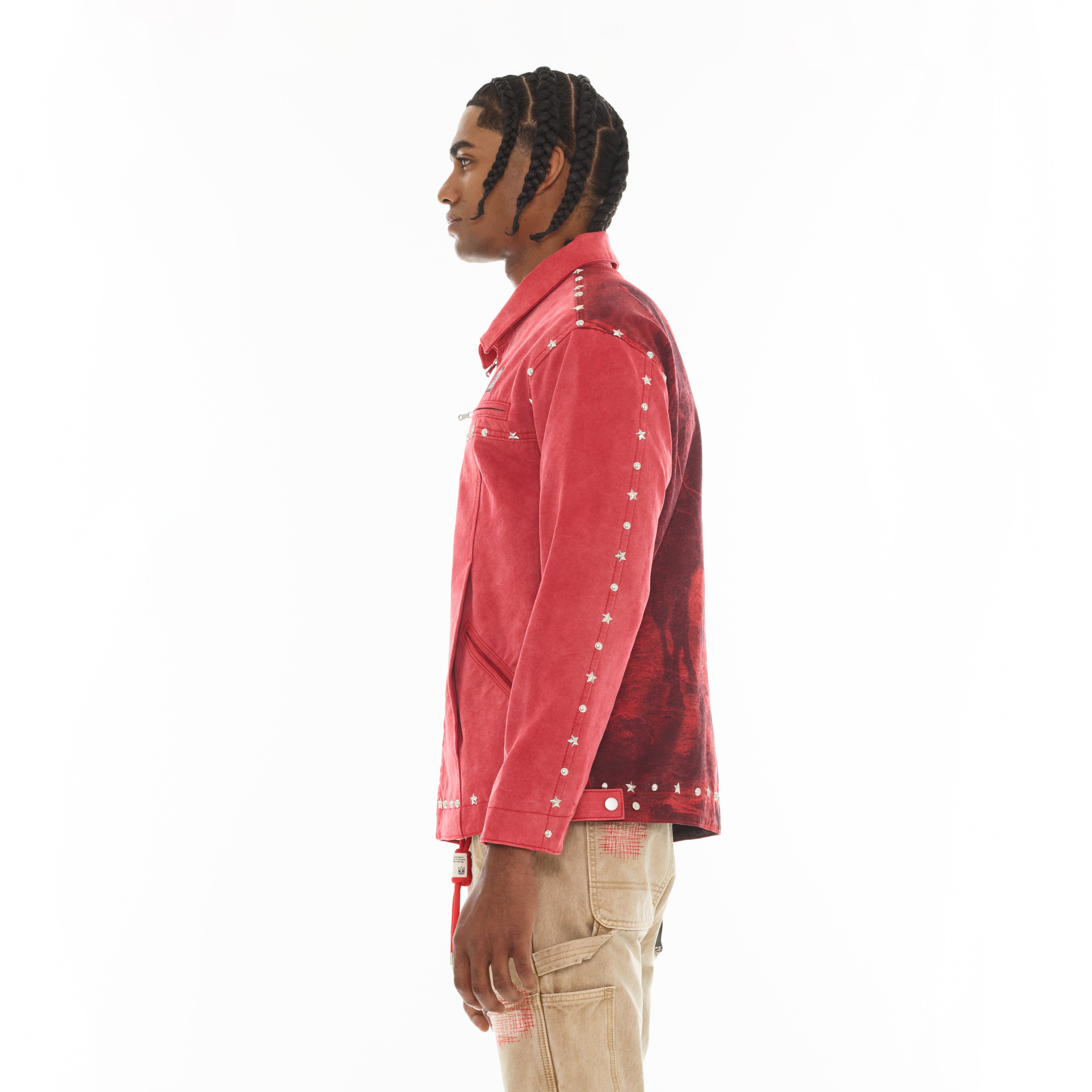 Cult's Canvas Workwear Jacket - Vintage Red Canvas