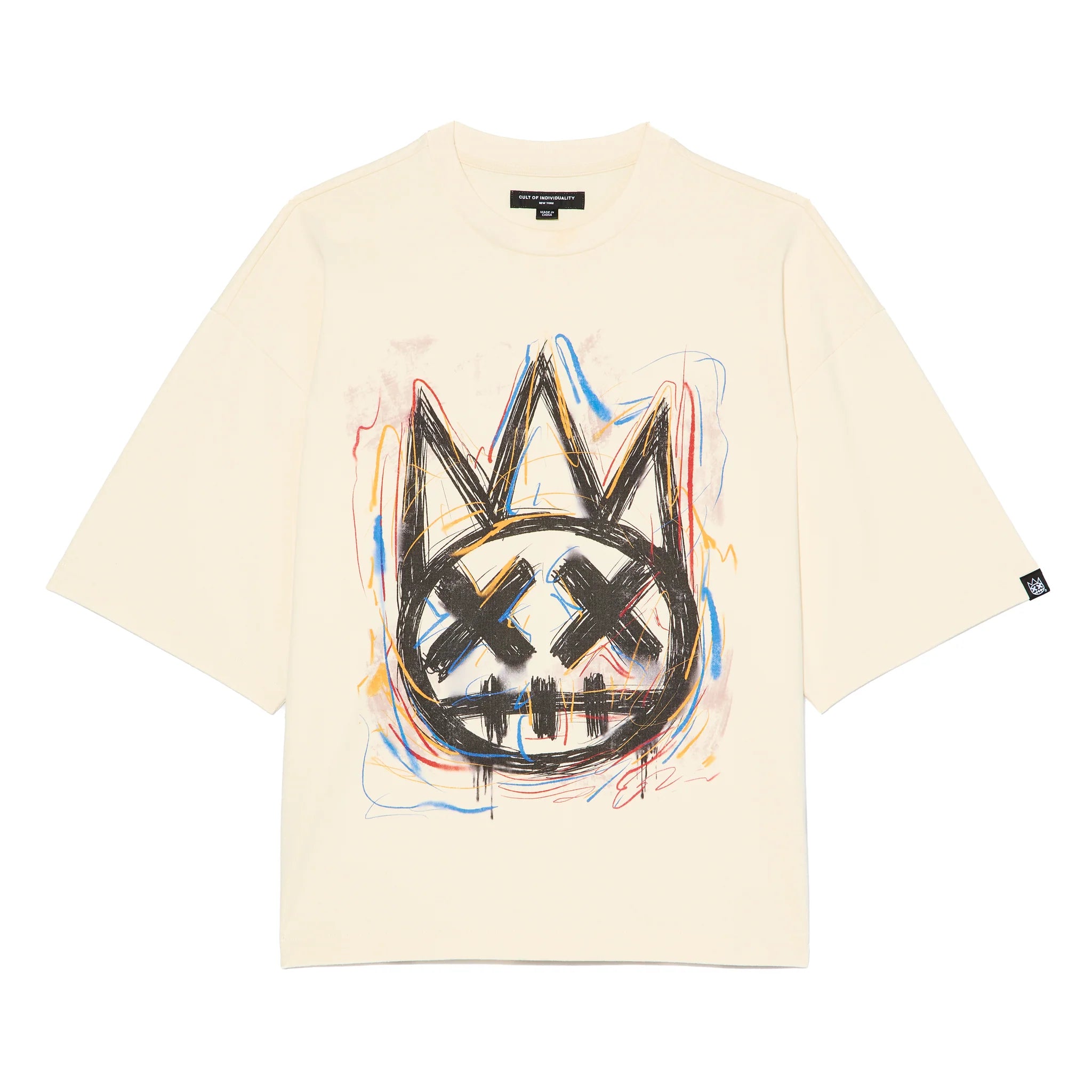 Scribble Logo T-Shirt - Winter White