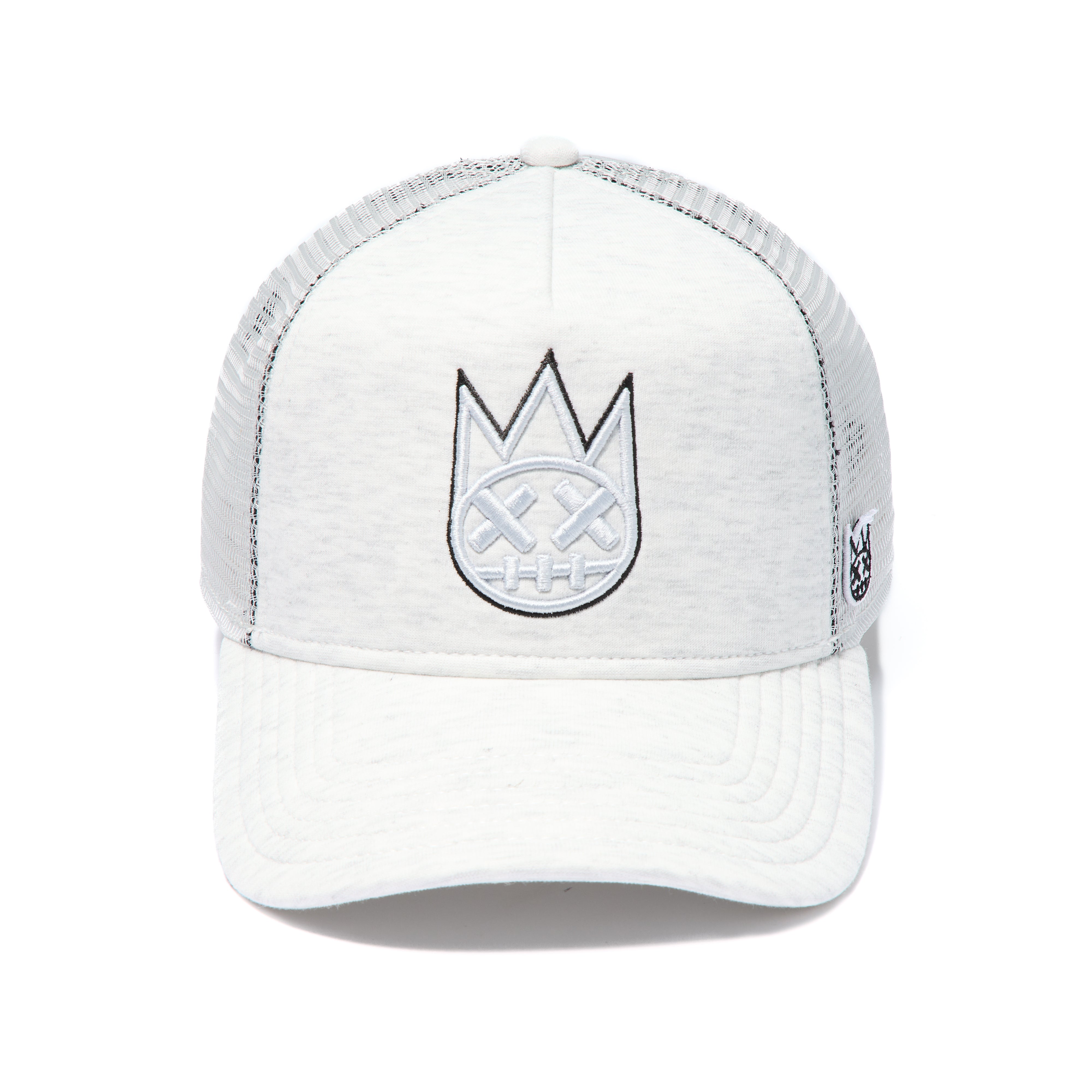 Cult's Logo Mesh Back Trucker Hat In Heather Grey