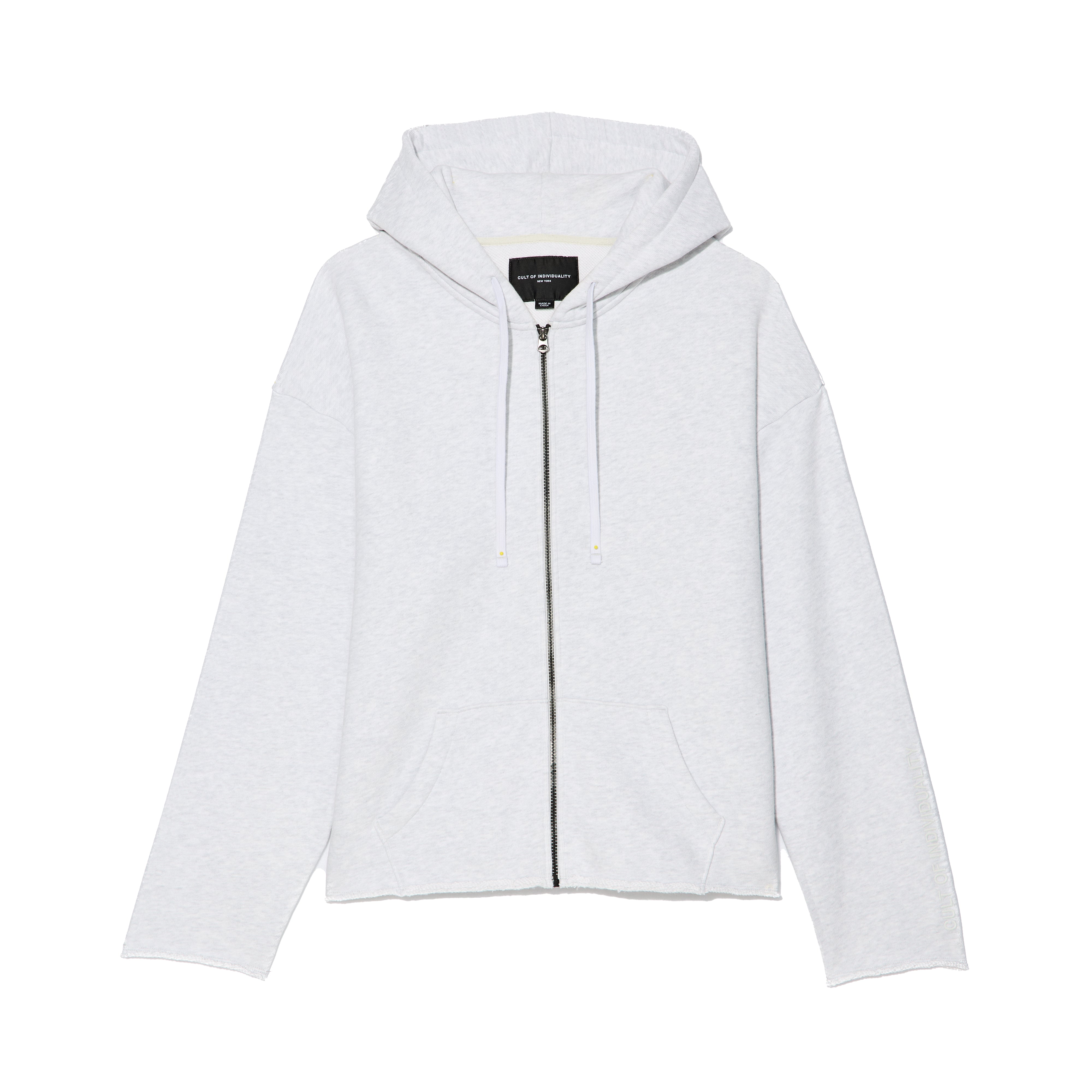 Zip Hooded Sweatshirt - Heather Grey