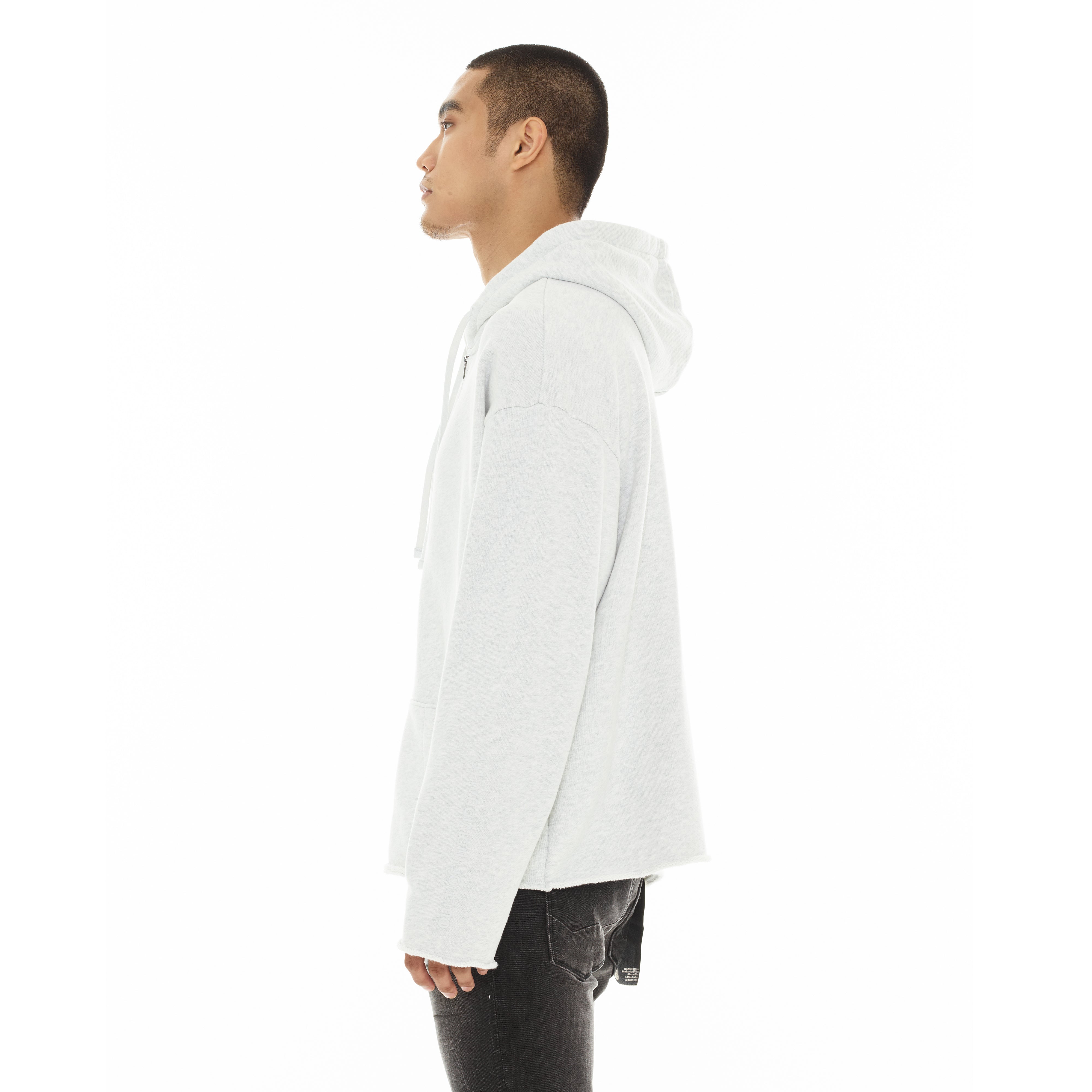 Zip Hooded Sweatshirt - Heather Grey