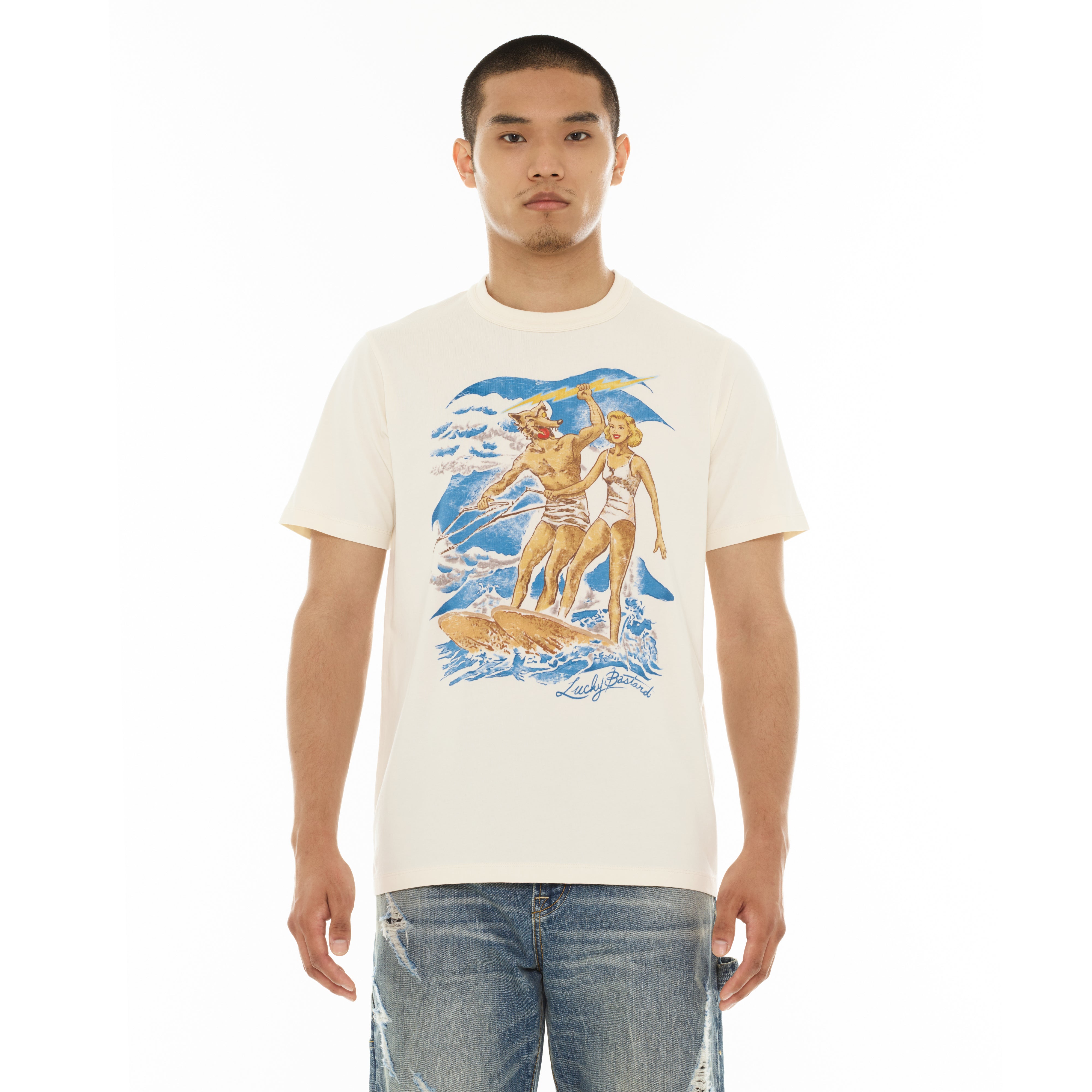 Surfin Usa T-Shirt -  Winter White