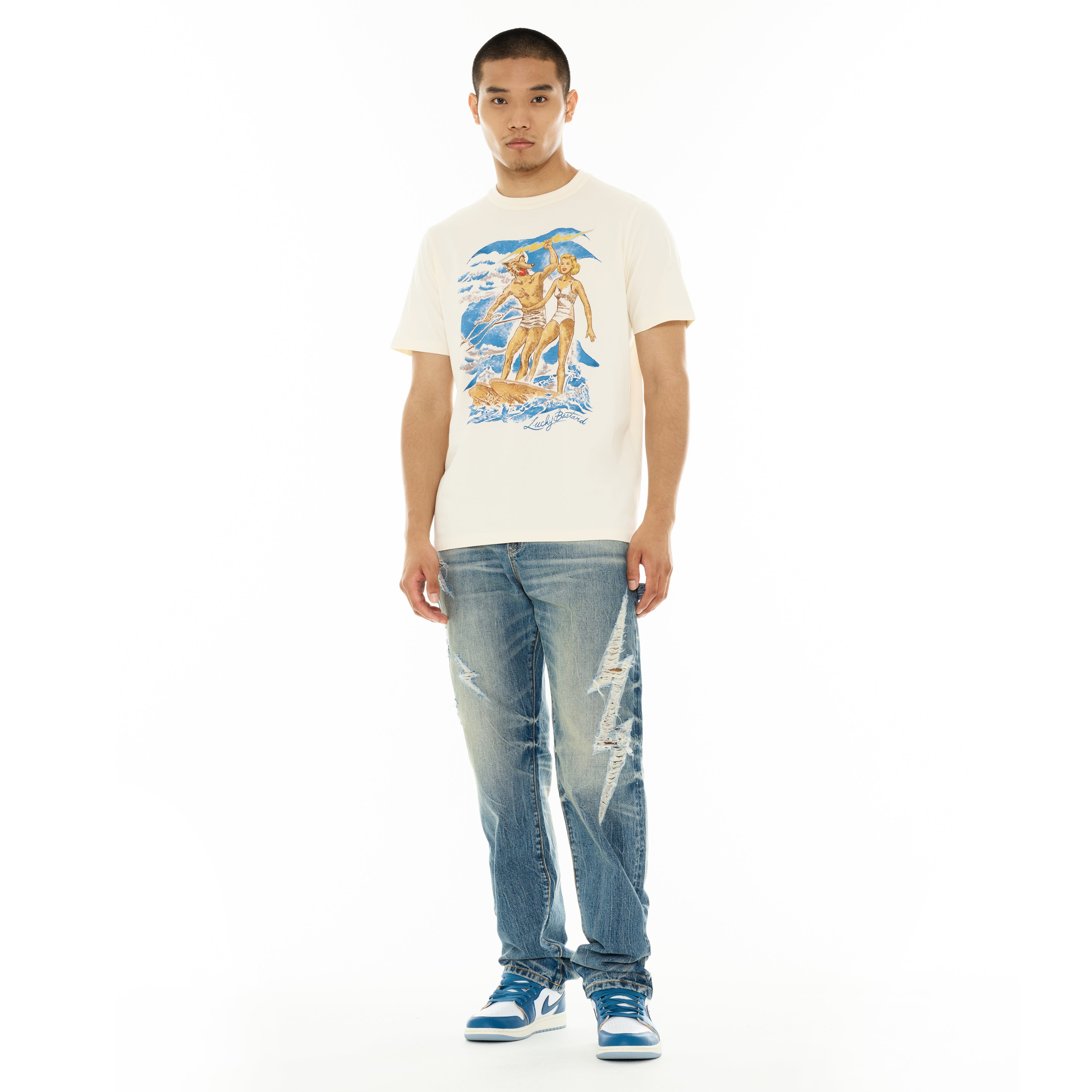 Surfin Usa T-Shirt -  Winter White