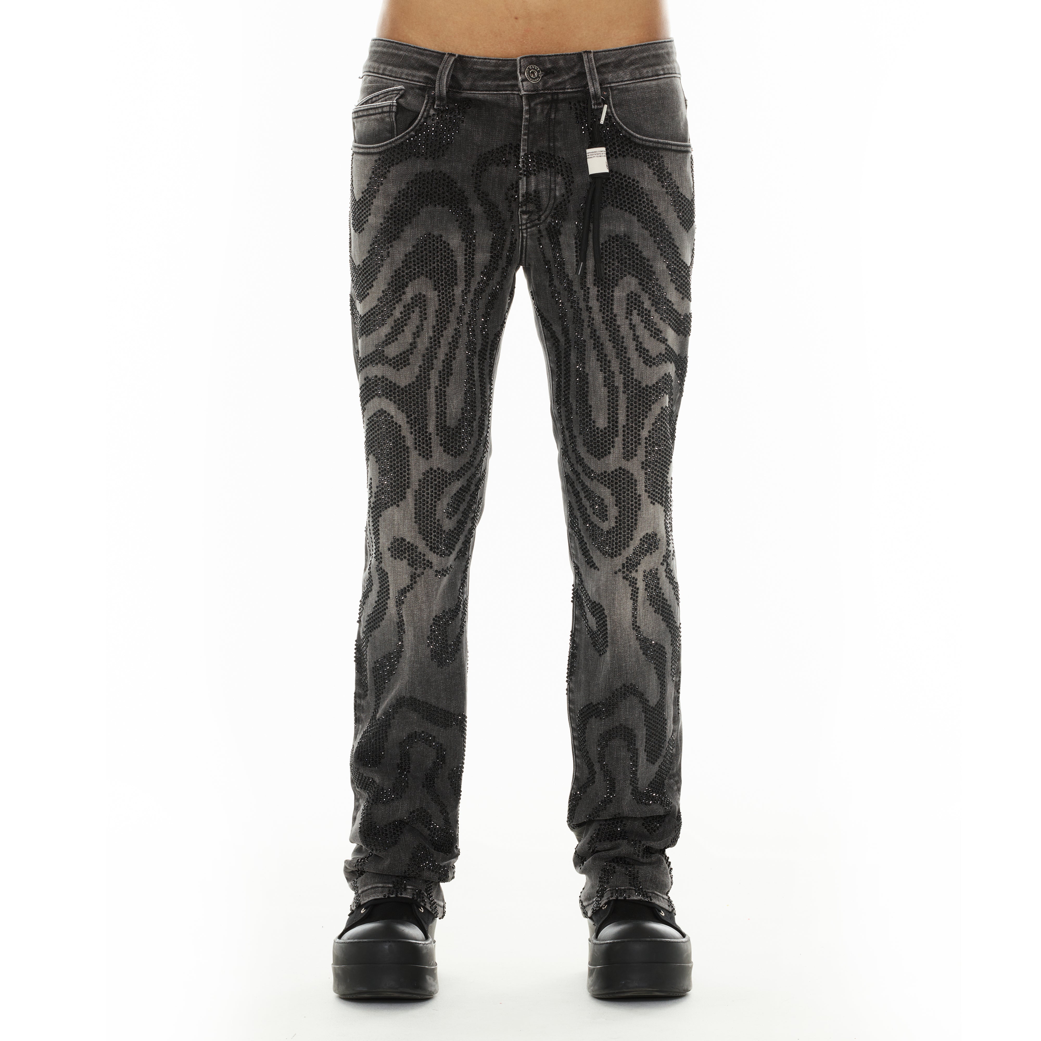 Cult's Signature Rebel Straight Jeans in Swirl