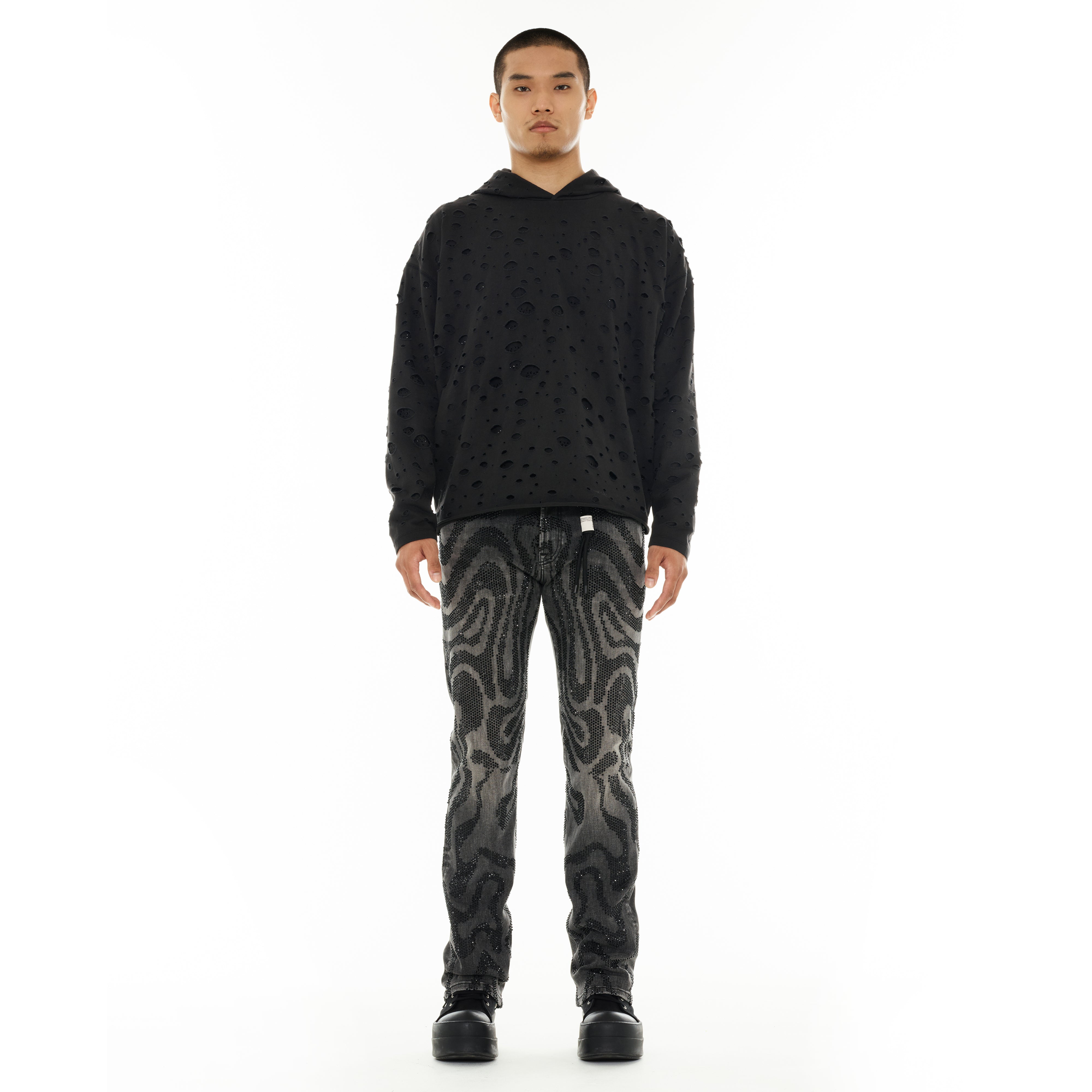 Cult's Signature Rebel Straight Jeans in Swirl
