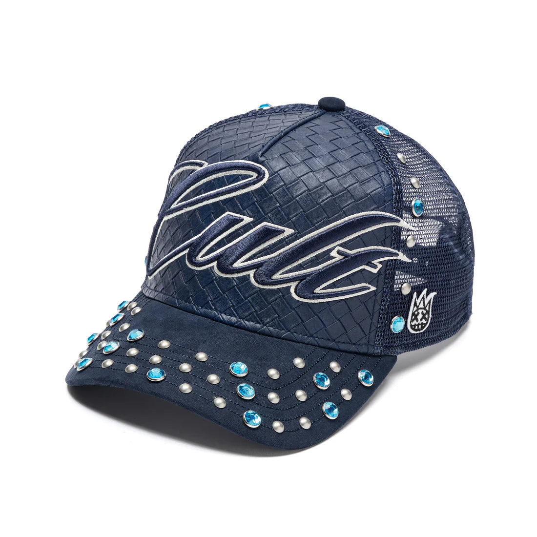 Studs Mesh Back Trucker Hat - Navy