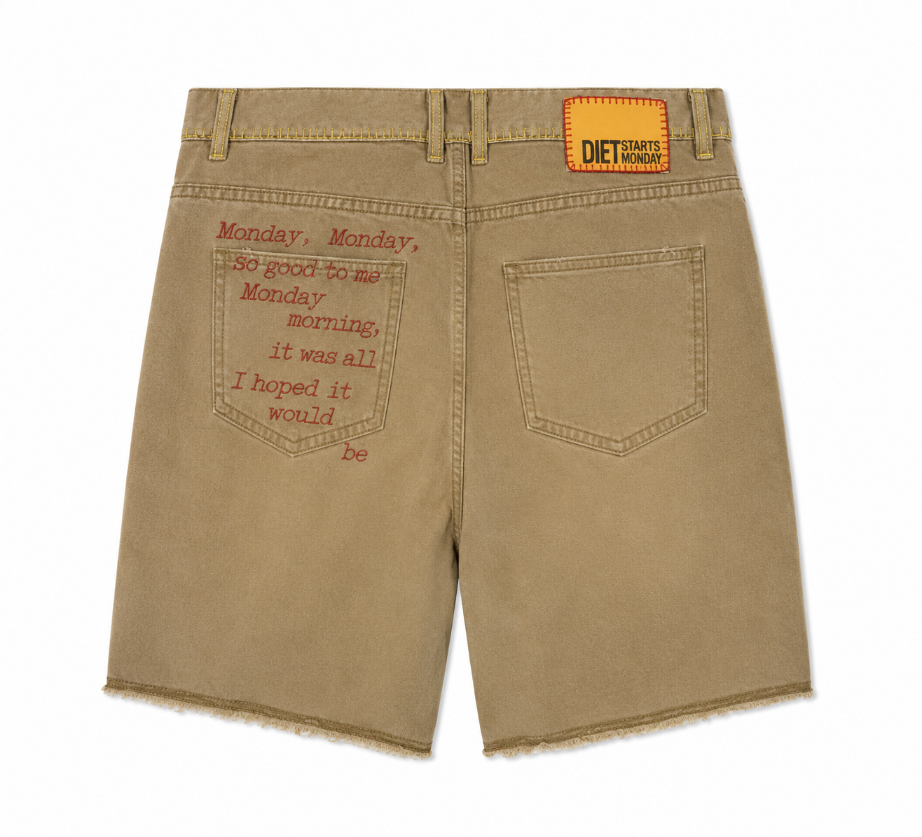 Monday, Monday Canvas Shorts - Tan