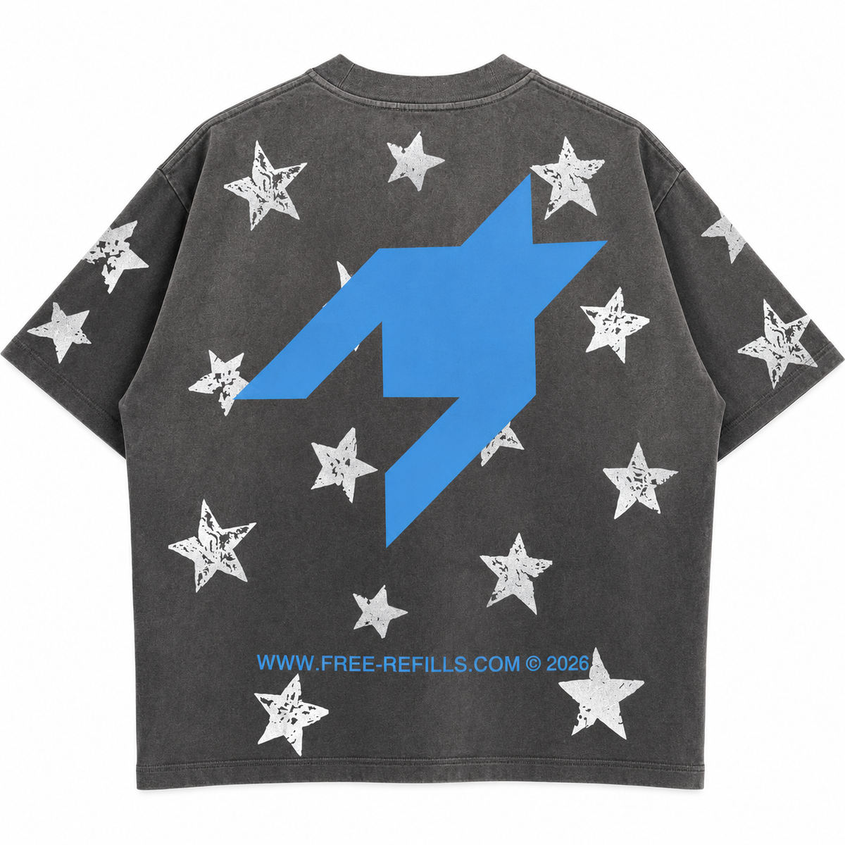 Starry Sun Fade T-Shirt - Black