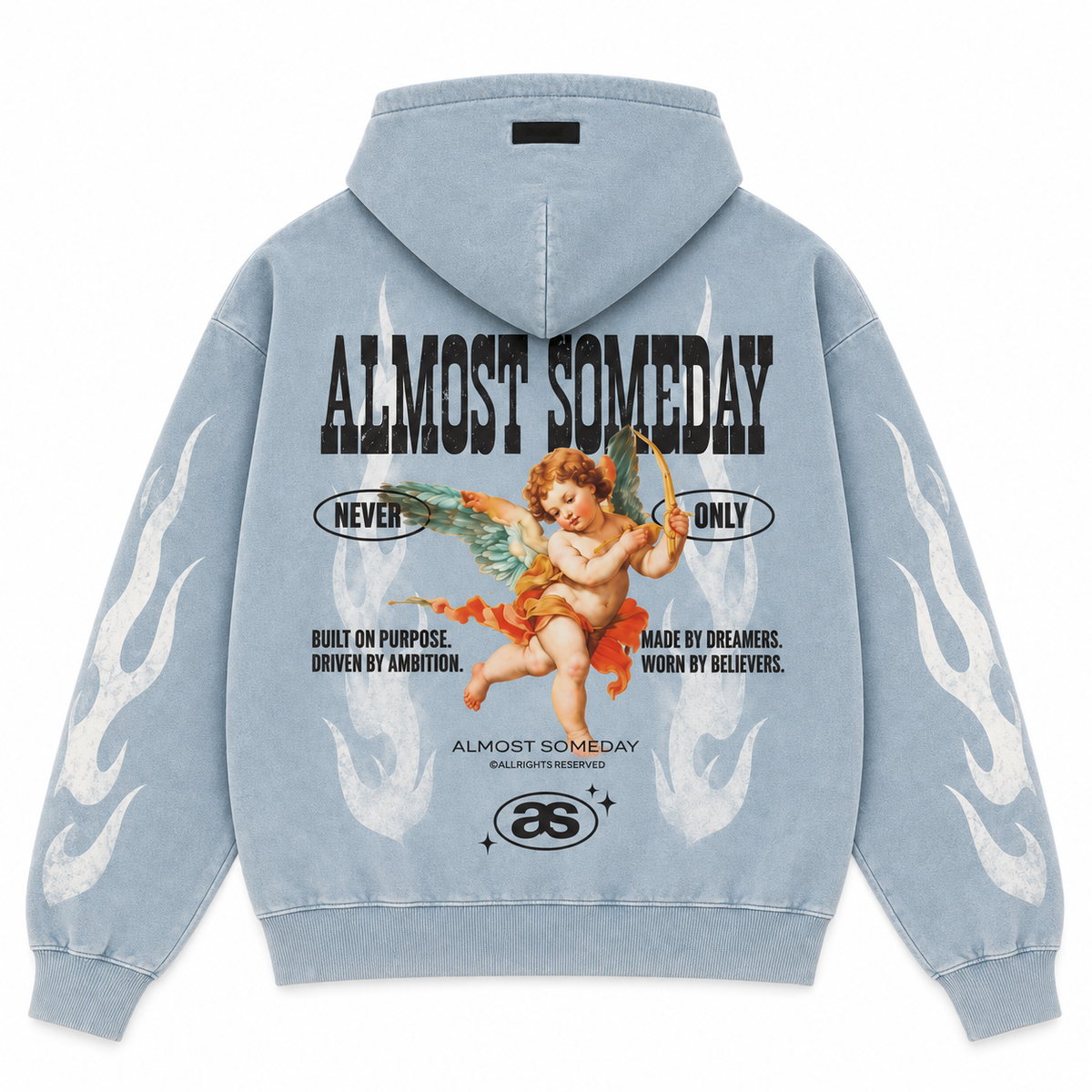 Members Zip Hoodie - Light Blue
