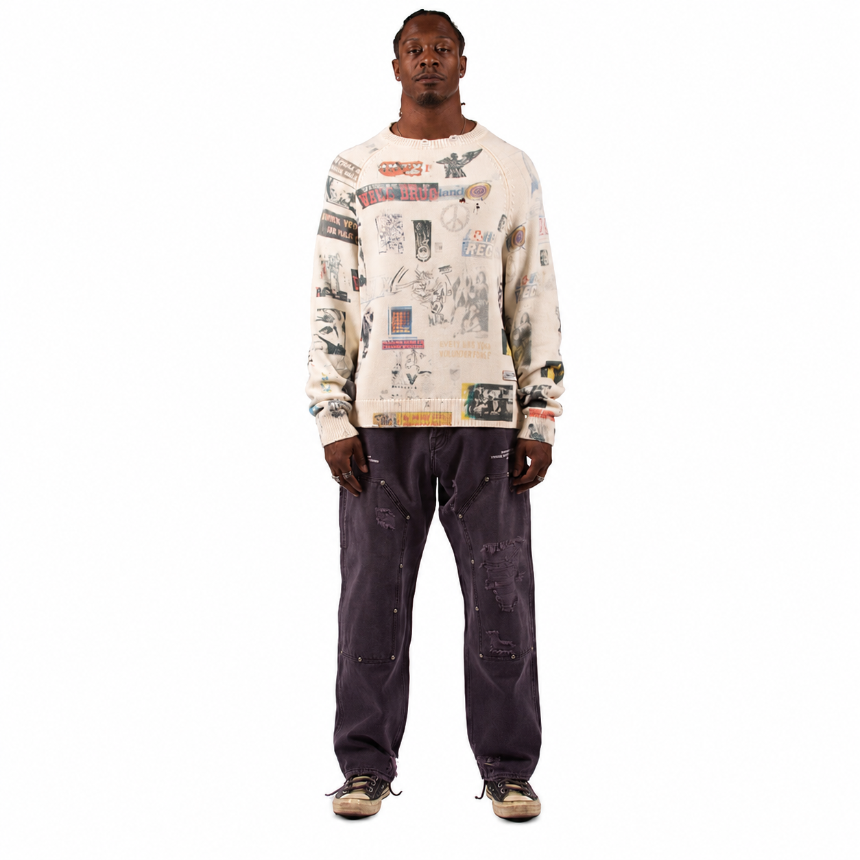 Steel Sweater - Antique White