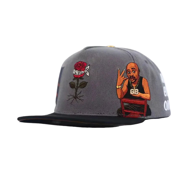 Thug Life Strap Back - Grey
