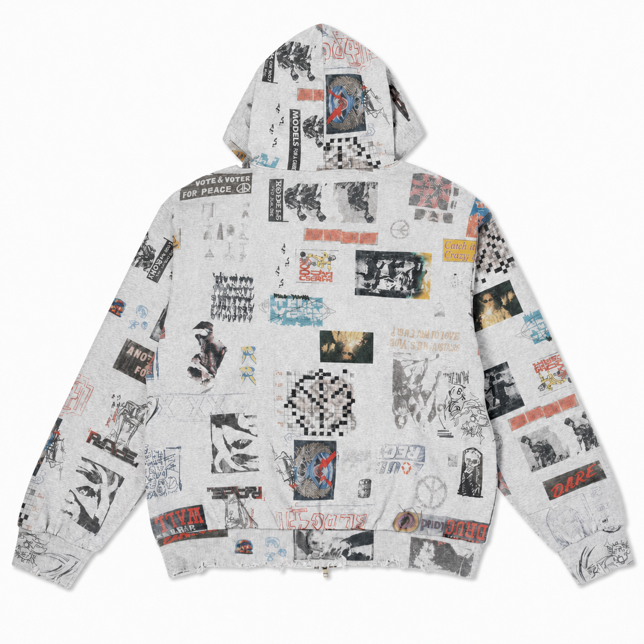Construction Hoodie - Heather Grey