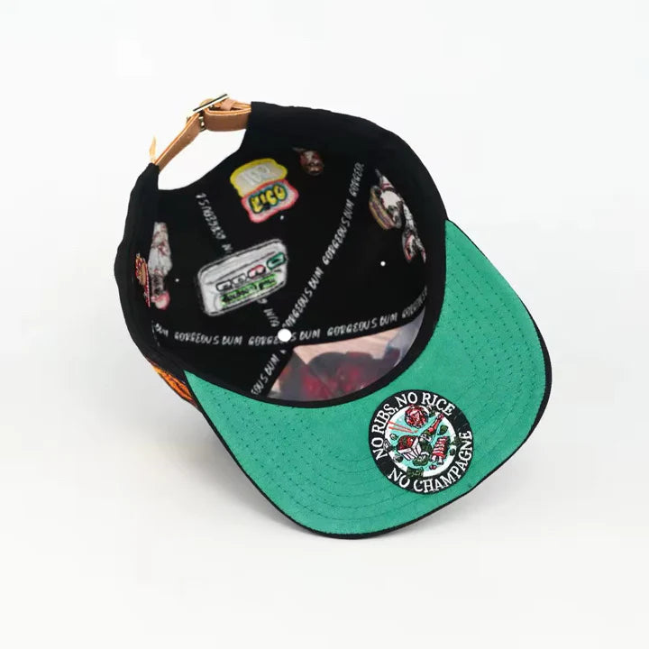 Red Tops We Out! Strapback - Black