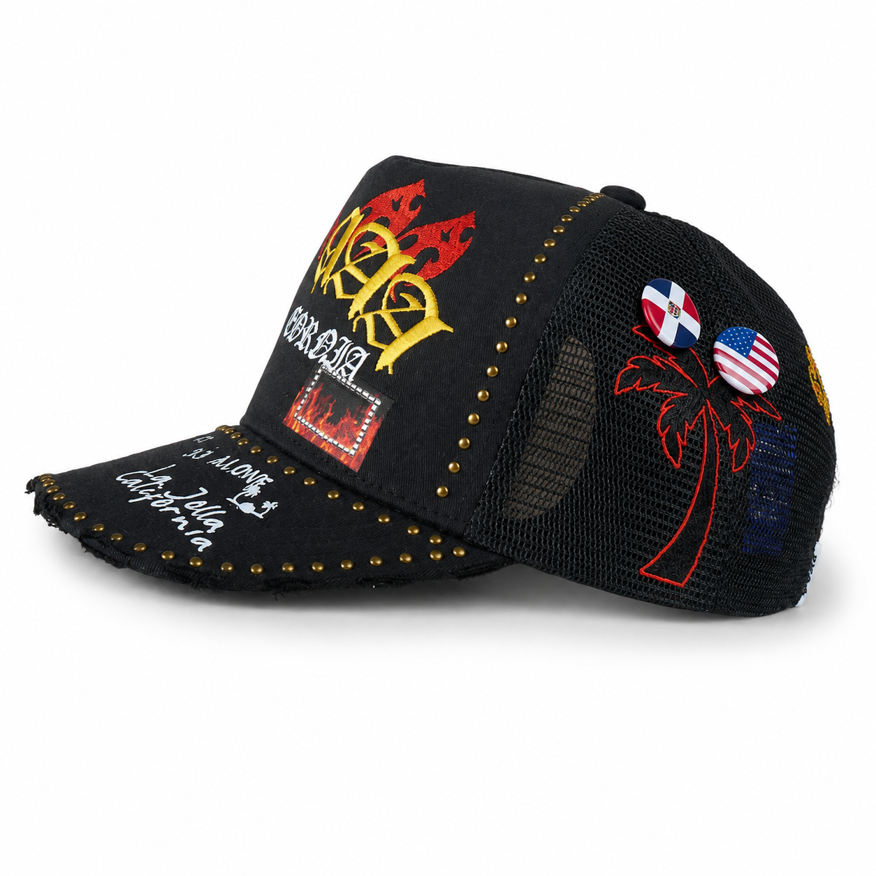 Stone Trucker Hat - Black