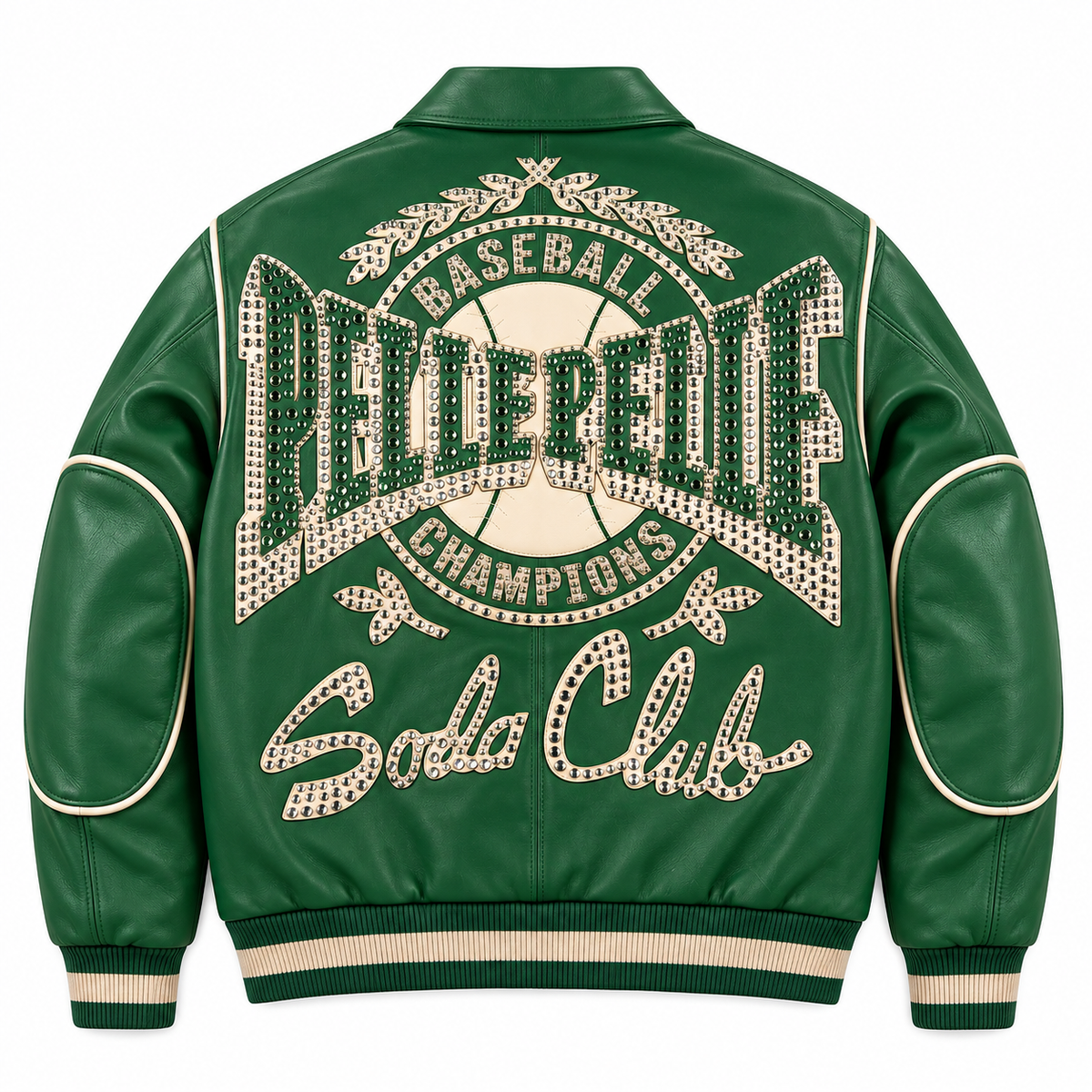 Champions Jacket - Jet Green / ivory