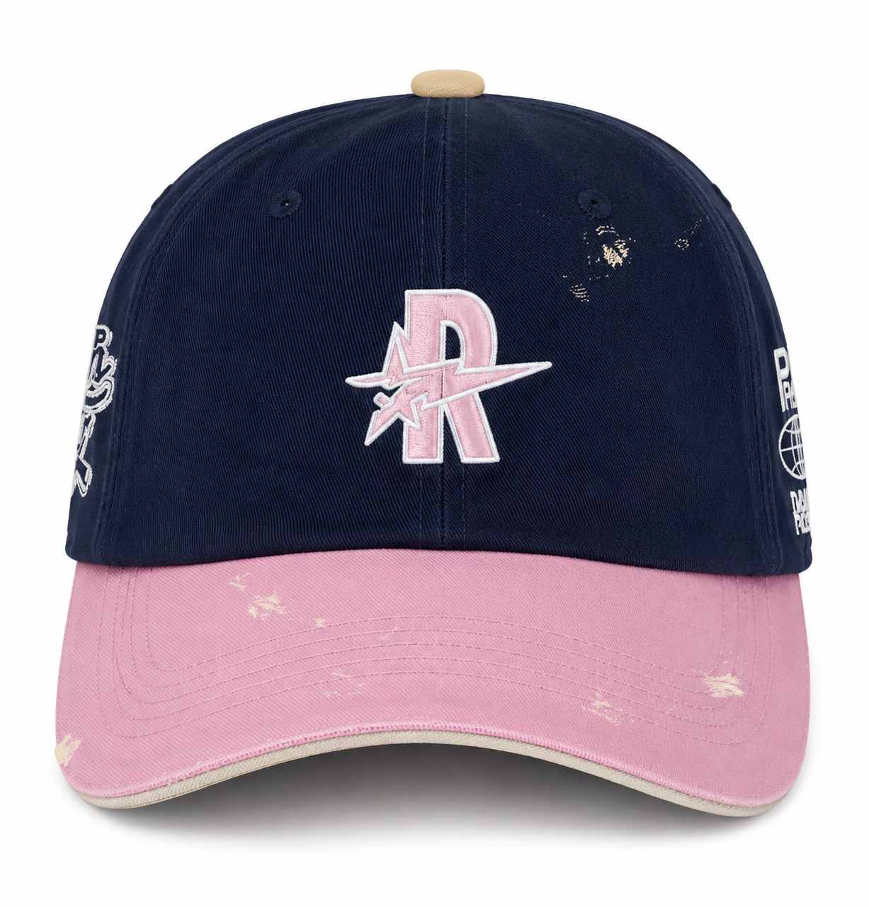 Vintage Snapback - Navy/Pink