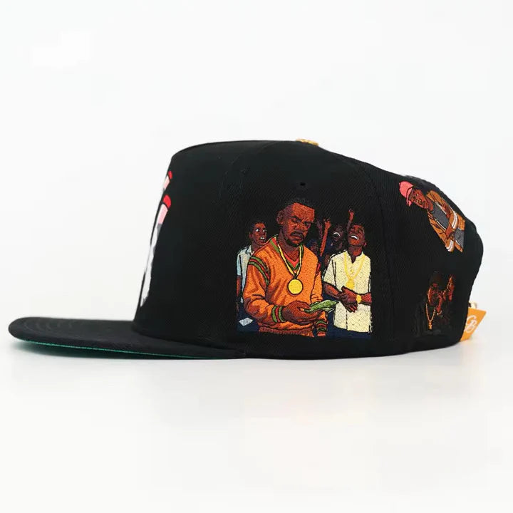 Red Tops We Out! Strapback - Black