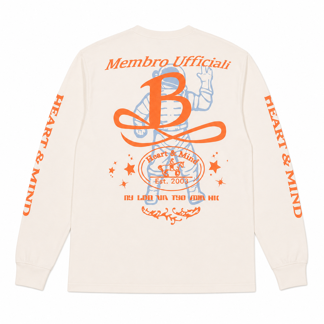 BB Vintage Long Sleeve T-Shirt - Gardenia
