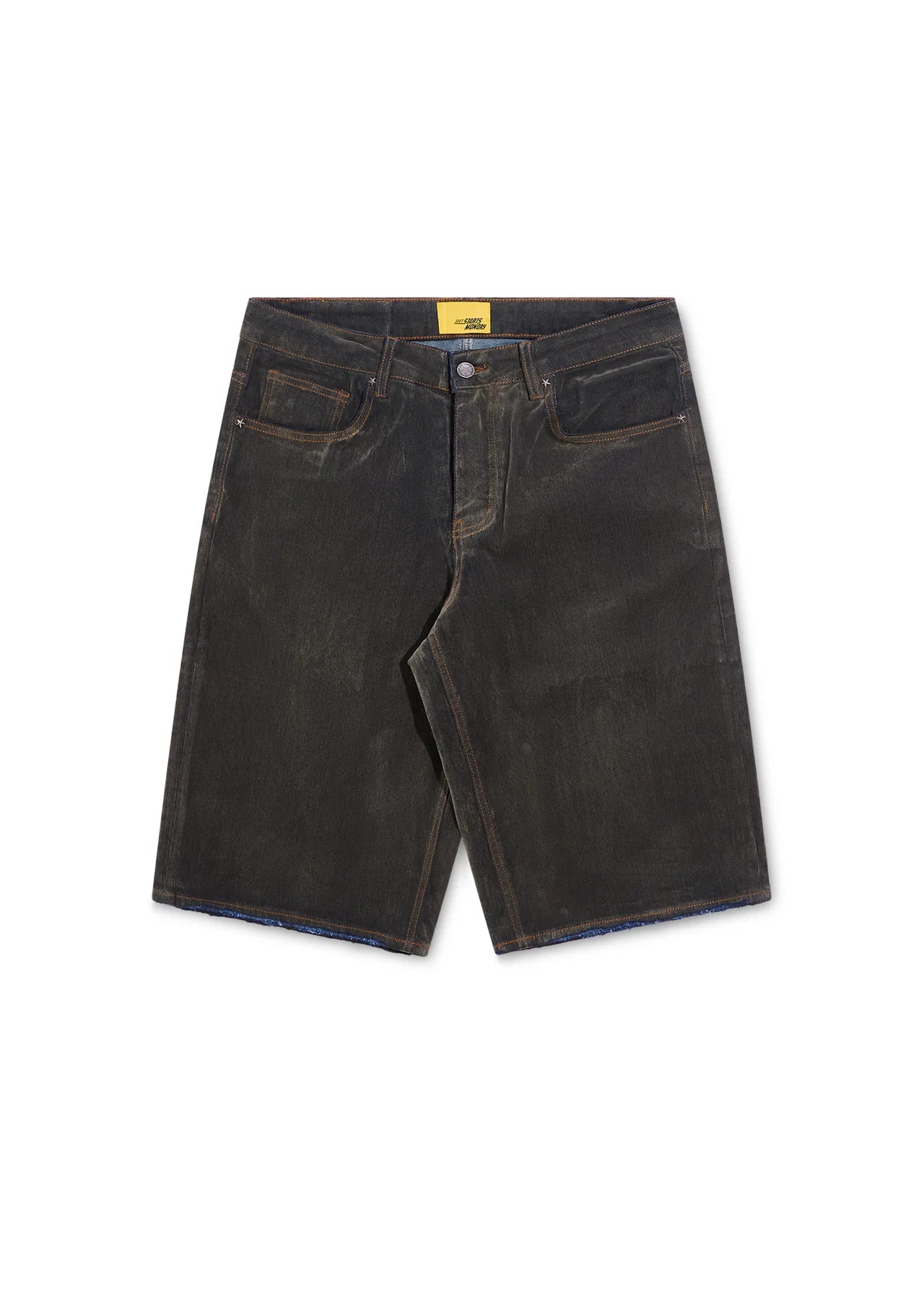 Arch Denim Shorts - Brown