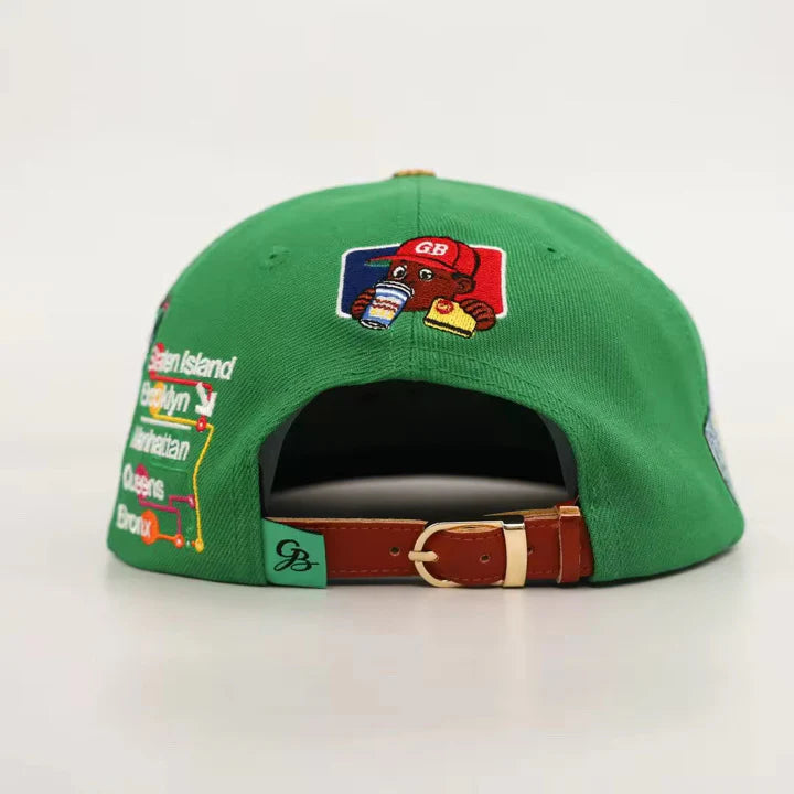 Bacon Egg and Cheese Strap Back - Green Apple