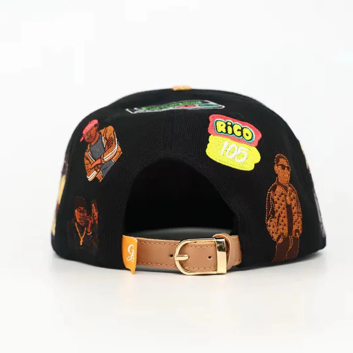 Red Tops We Out! Strapback - Black