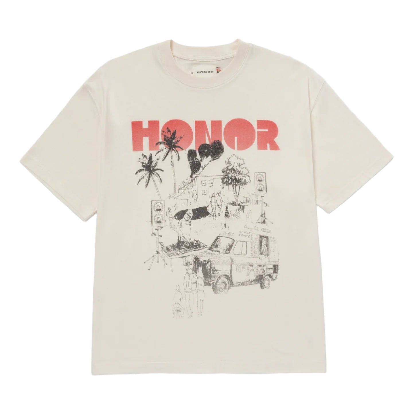 Block Party T-Shirt - Bone