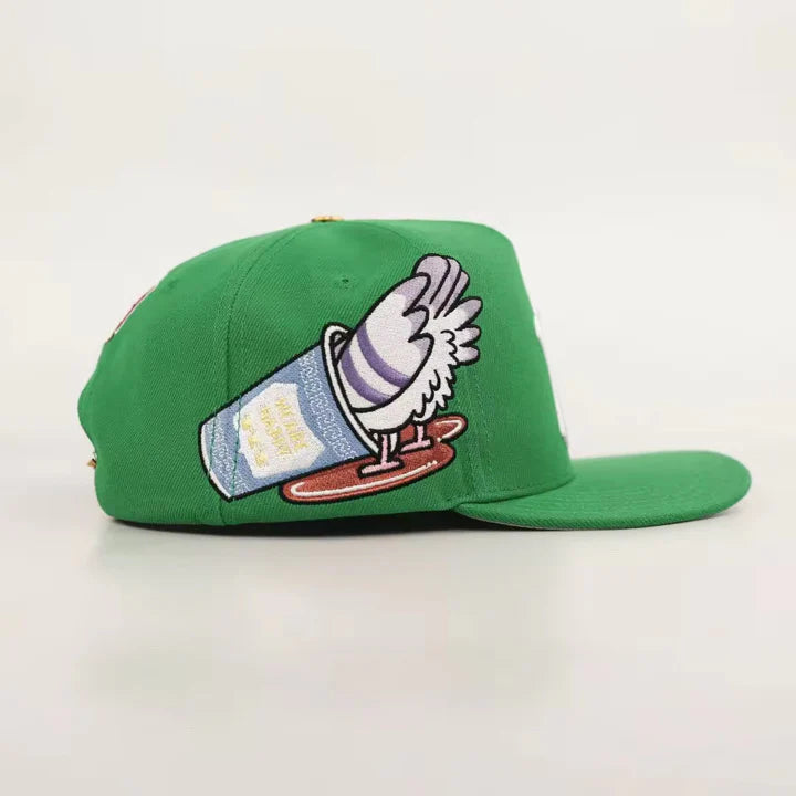 Bacon Egg and Cheese Strap Back - Green Apple