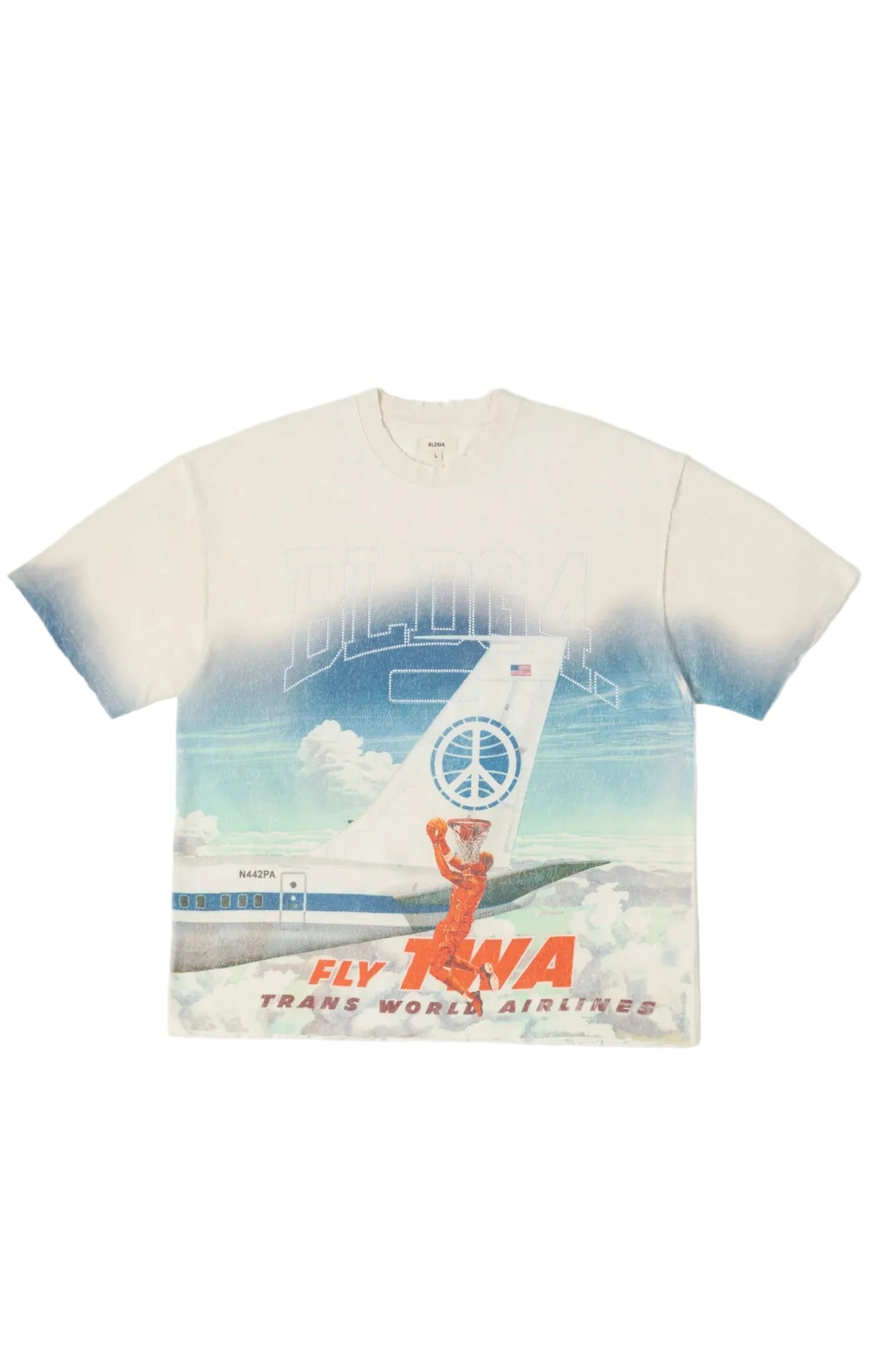 Shard Knit T-Shirt - Antique White